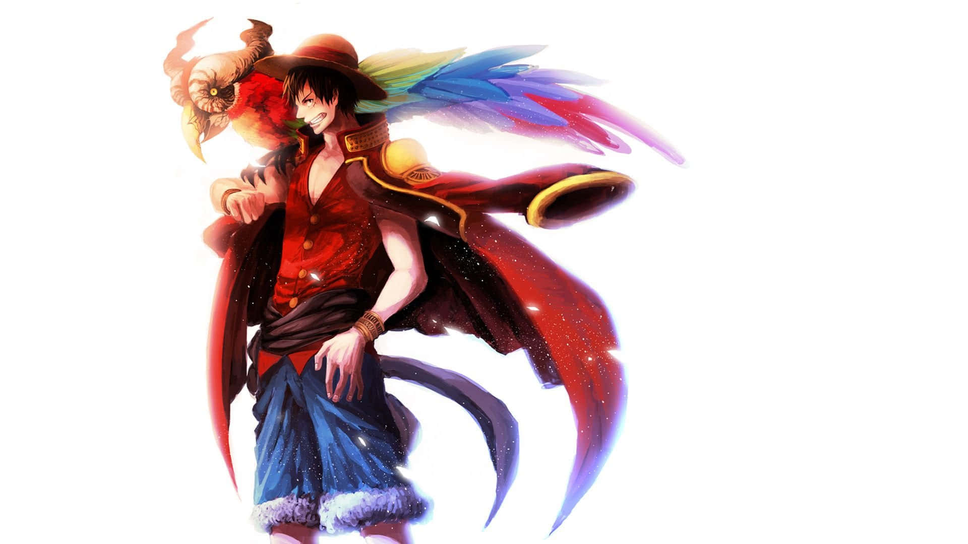 Luffy دنیا سے نمٹنے کے لیے تیار وال پیپر