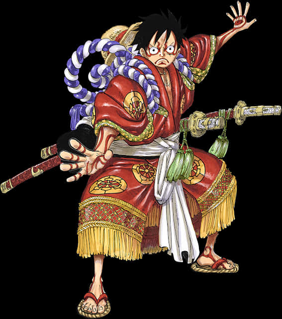 Luffy کا روایتی جاپانی لباس وال پیپر
