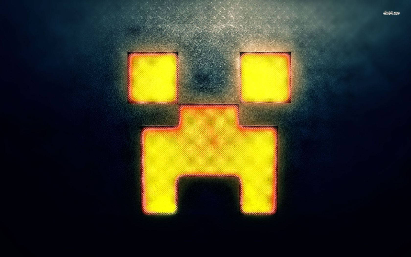 اس Minecraft Creeper Face کے ساتھ چمکیں وال پیپر