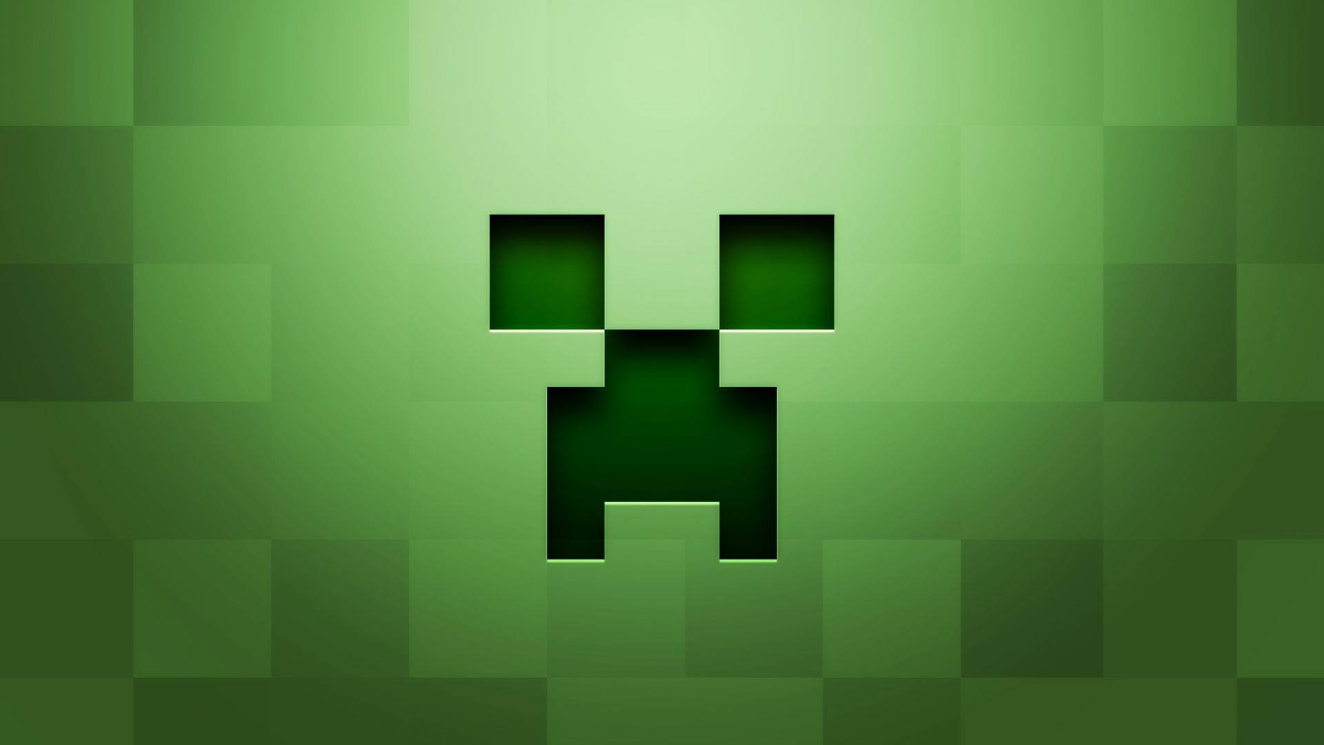 Minecraft Creeper Face کے ساتھ اپنا راستہ بنائیں وال پیپر