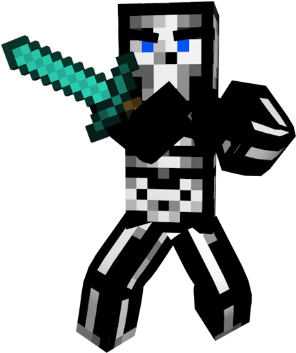 Minecraft_ کردار_ تلوار_ کے_ ساتھ.PNG وال پیپر