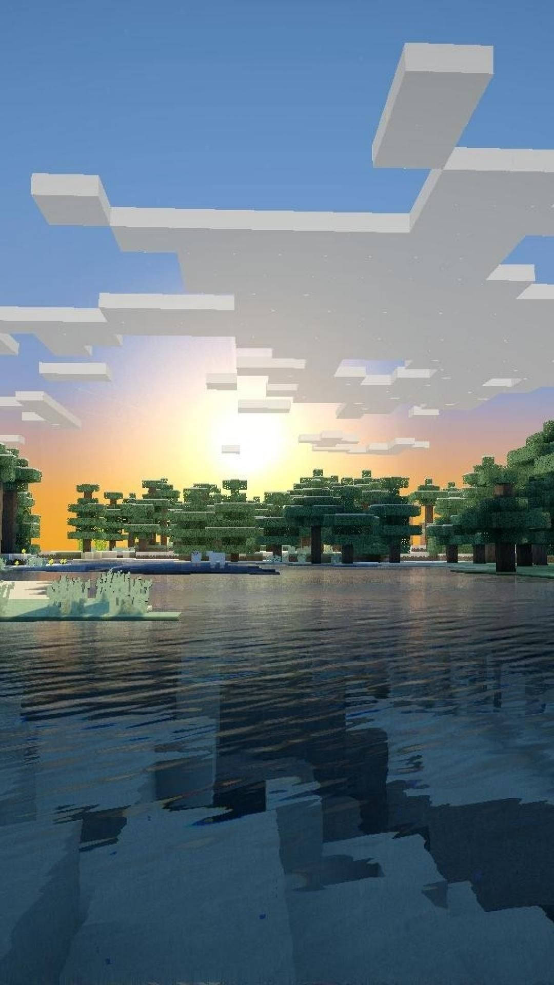 Minecraft فون نیچر ویو وال پیپر