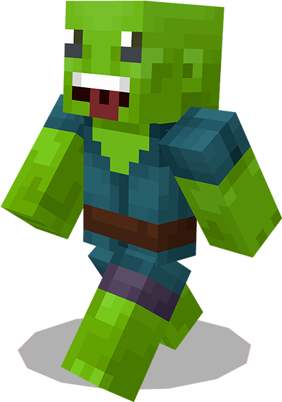 Minecraft زومبی کریکٹر.PNG وال پیپر