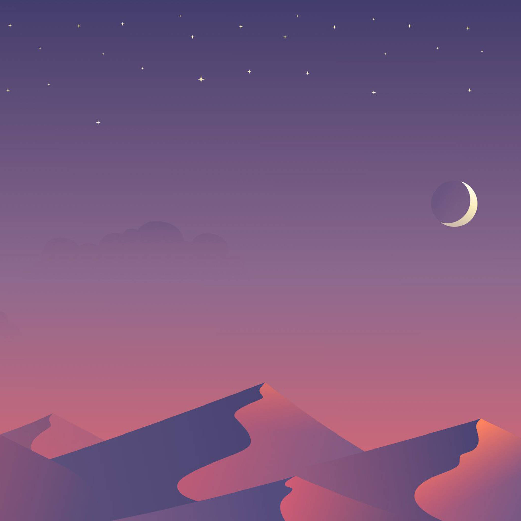 جمالیاتی آئی پیڈ minimal صحرا وال پیپر