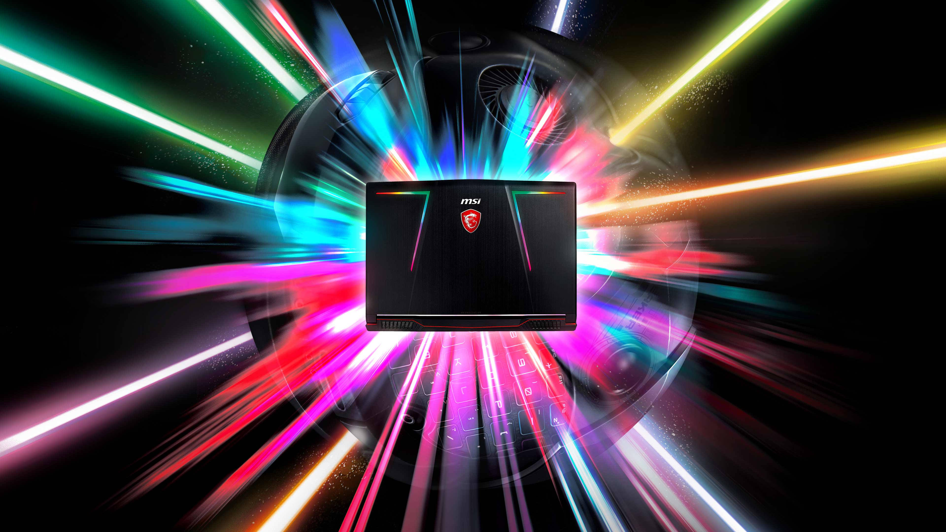 MSI لیپ ٹاپ RGB 4K وال پیپر