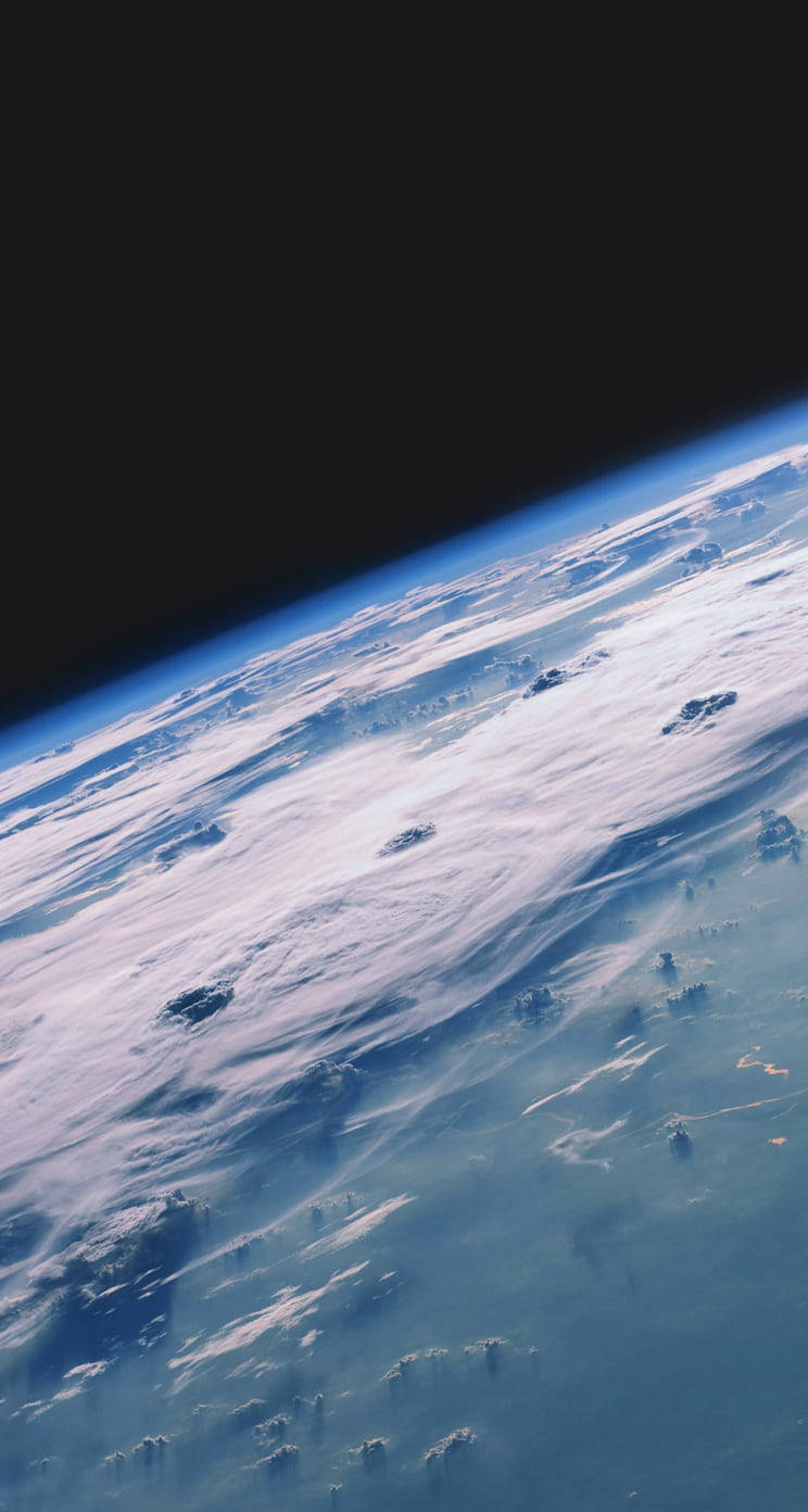 NASA آئی فون طوفان خلا سے وال پیپر