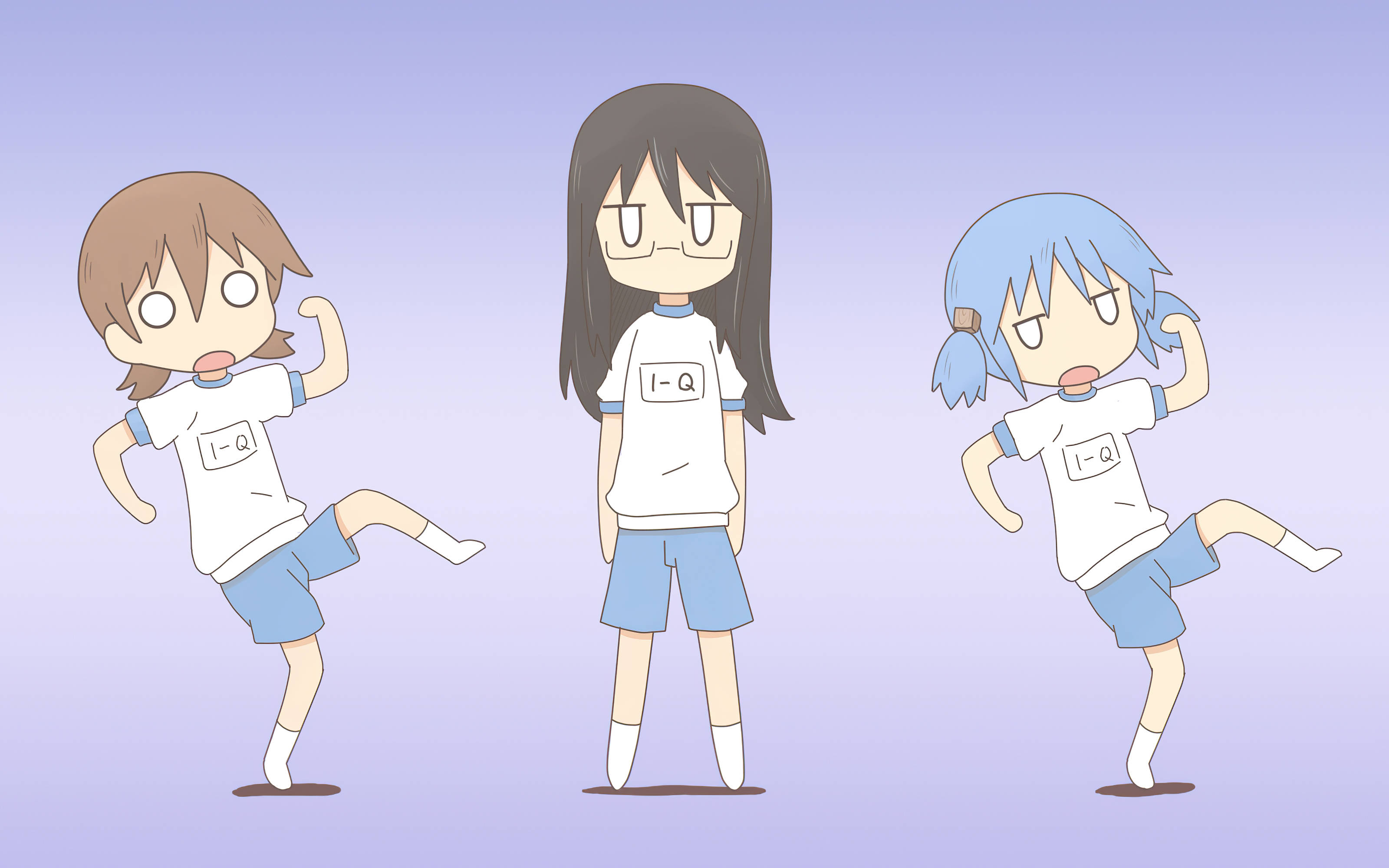 Nichijou یوکو، مائی اور میو کا عجیب و غریب وال پیپر