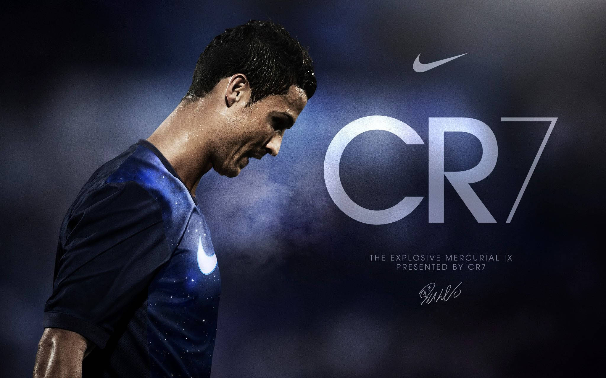 کرسٹیانو رونالڈو مشہور Nike CR7 جرسی پہنے ہوئے ہیں وال پیپر