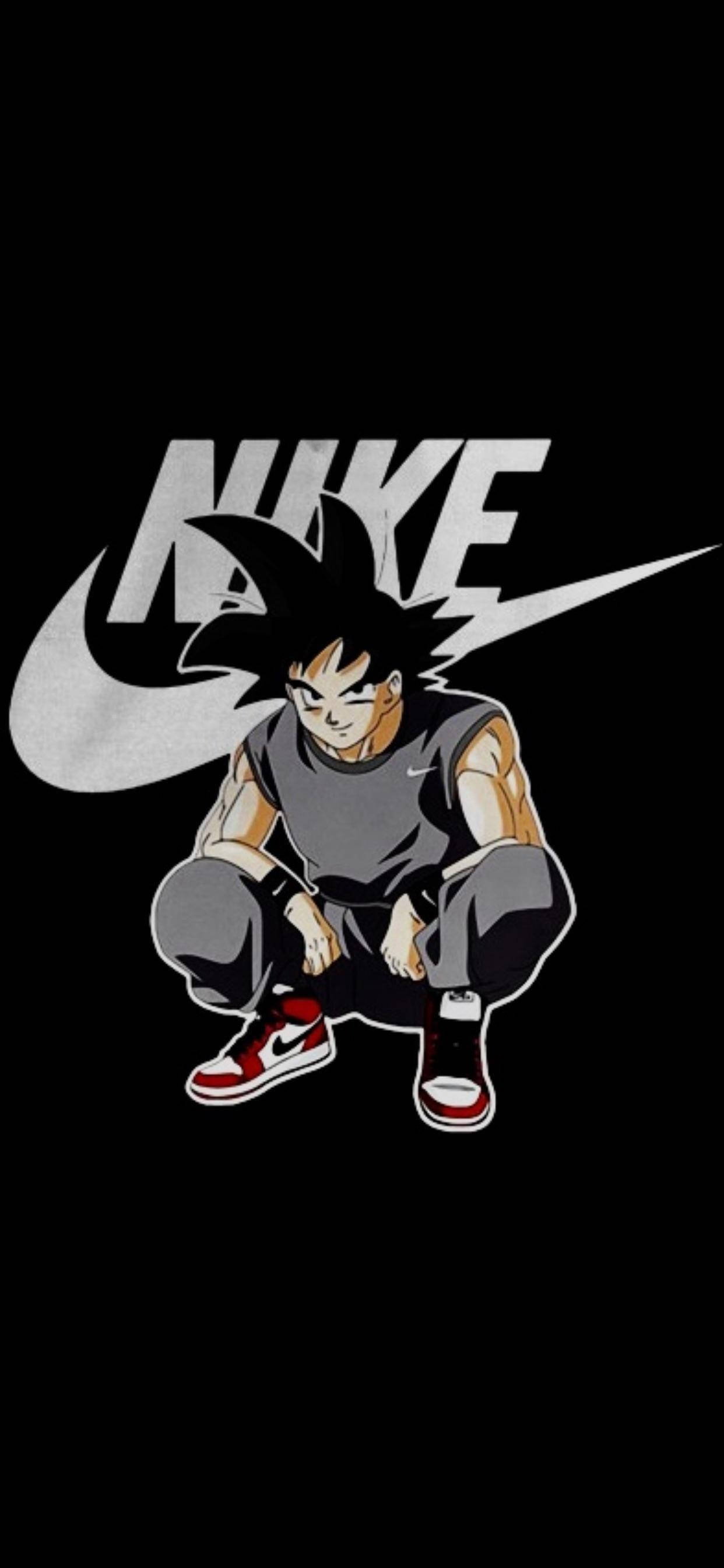Nike لوگو اور سون گوکو آئی فون وال پیپر