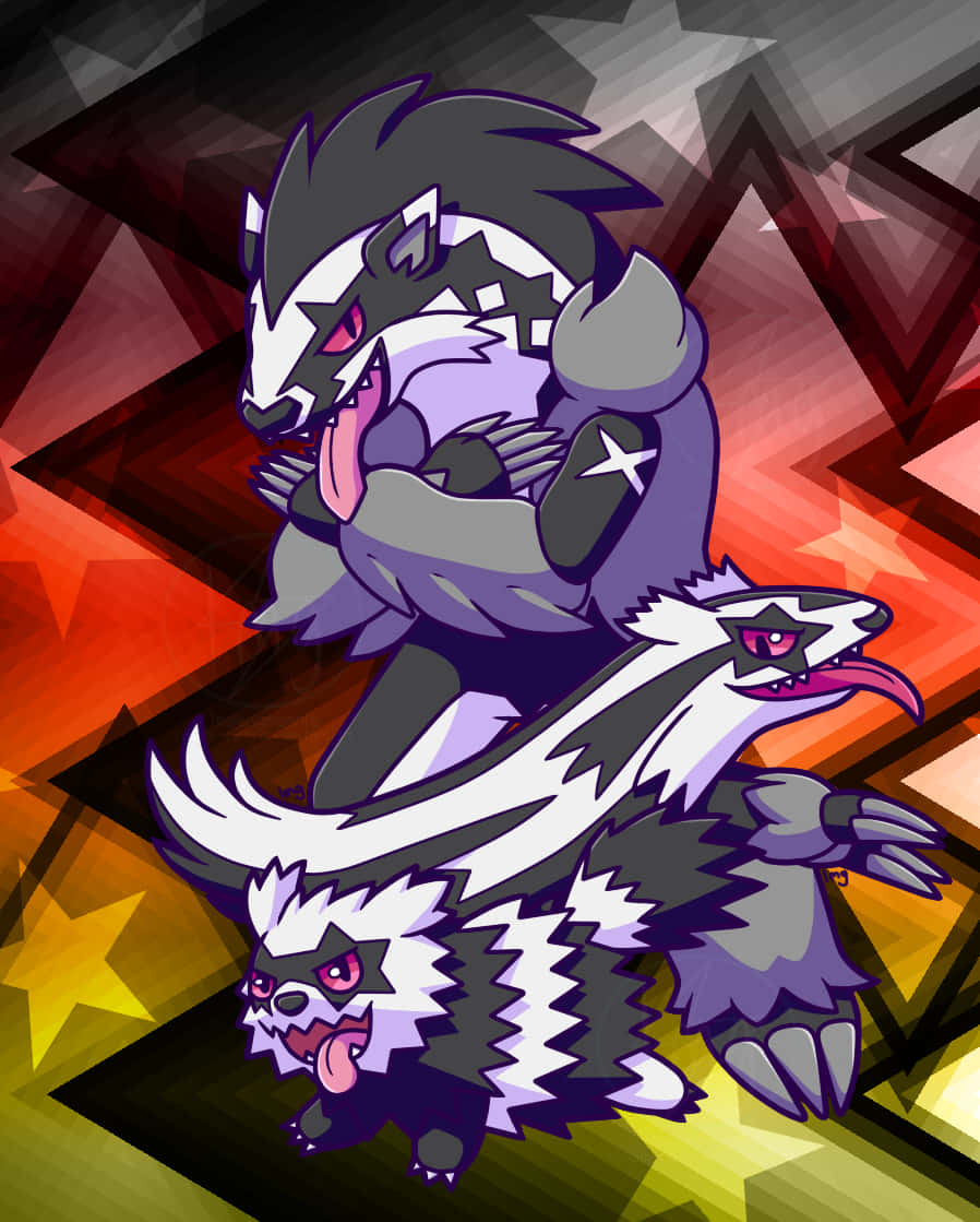 Obstagoon، Zigzagoon، اور Linoone وال پیپر