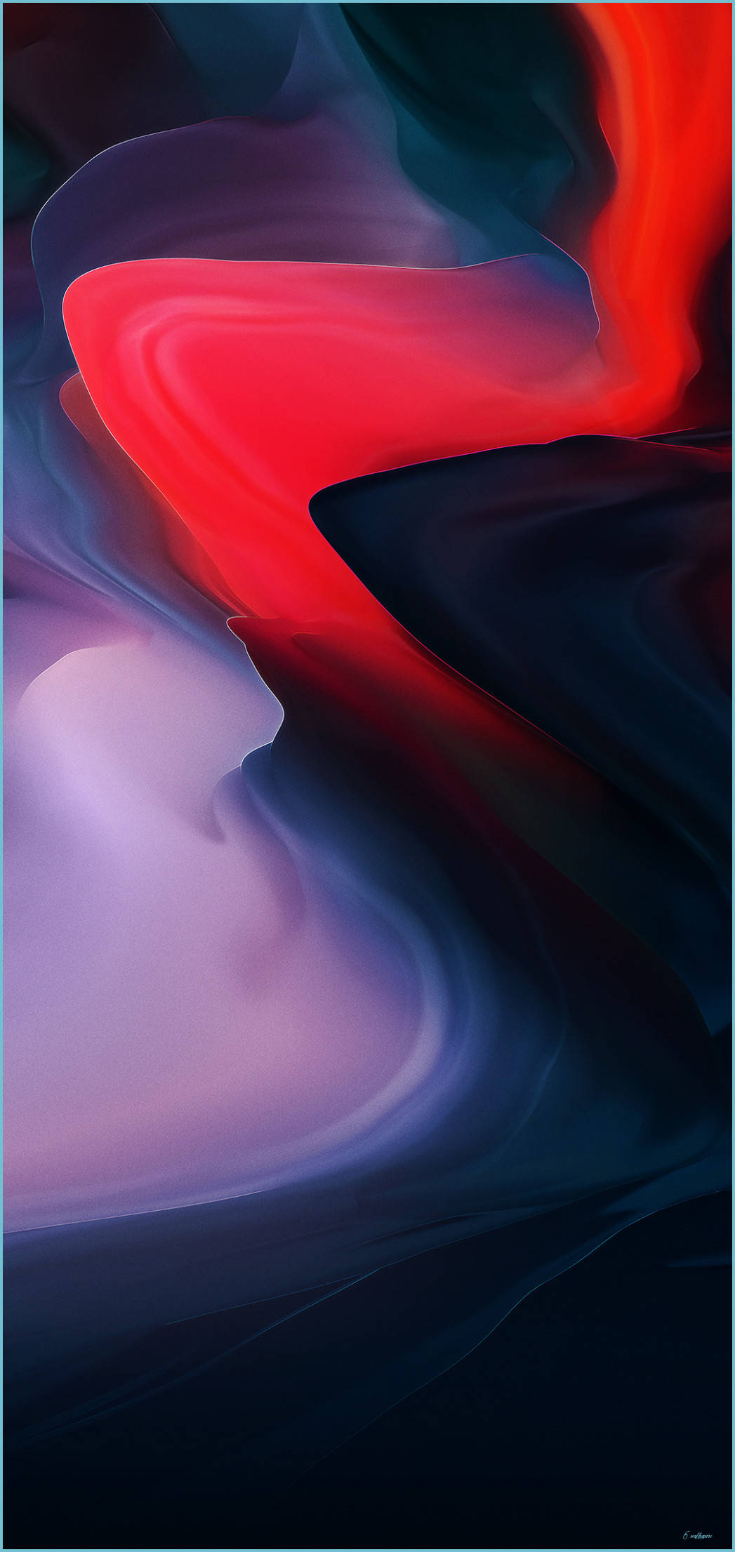 خوبصورت OnePlus 9 Pro گہرے سرخ تجریدی ڈیزائن میں وال پیپر