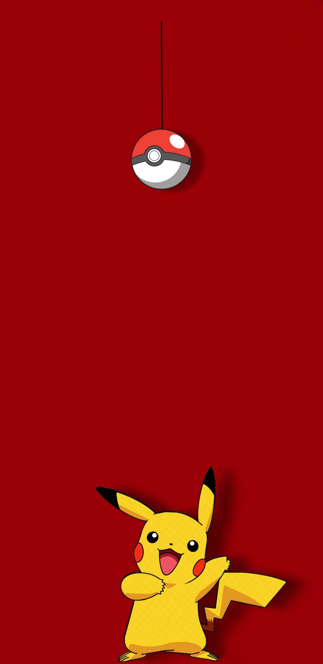 Pikachu پنچ ہول 4K وال پیپر