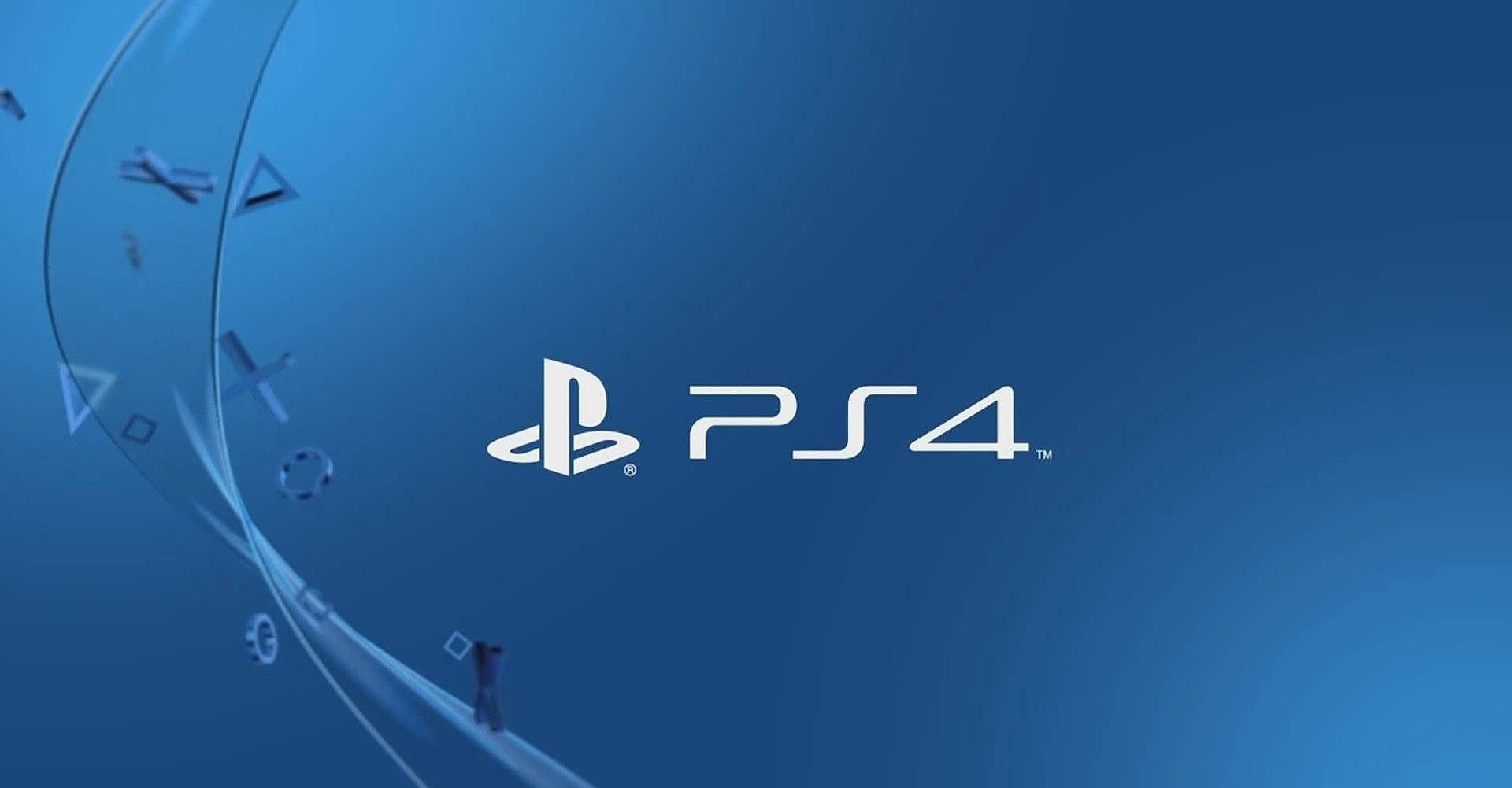 PS4 لوگو کی شکل کے بٹن — نیلا جمالیاتی متحرک تصویر وال پیپر