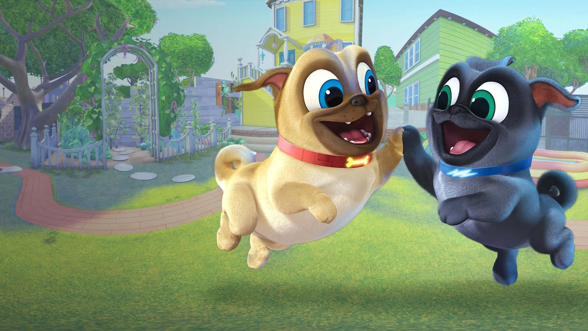 Puppy Dog Pals ہائی فائیو وال پیپر