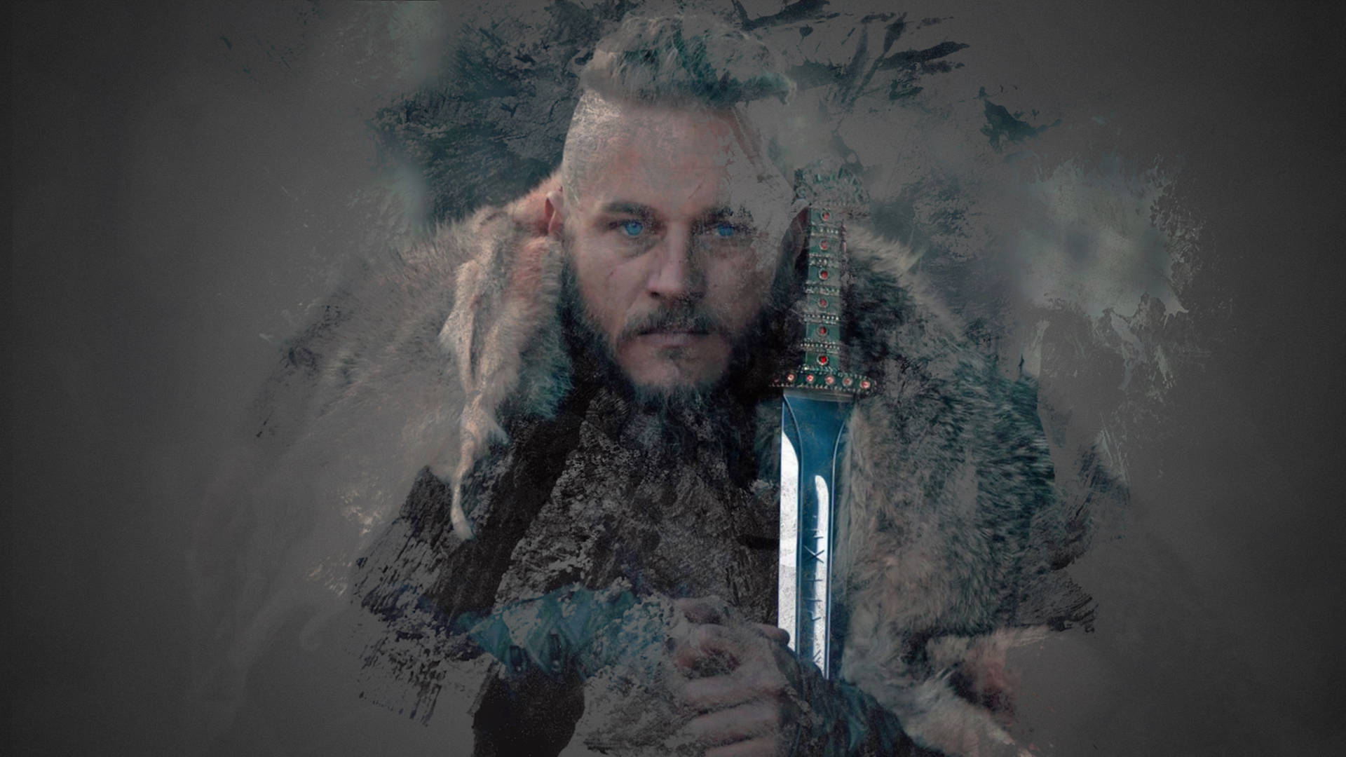 Ragnar Lothbrok 4K وائکنگز براؤن ایستھیٹک — براؤن جمالیاتی جی آئی ایف وال پیپر