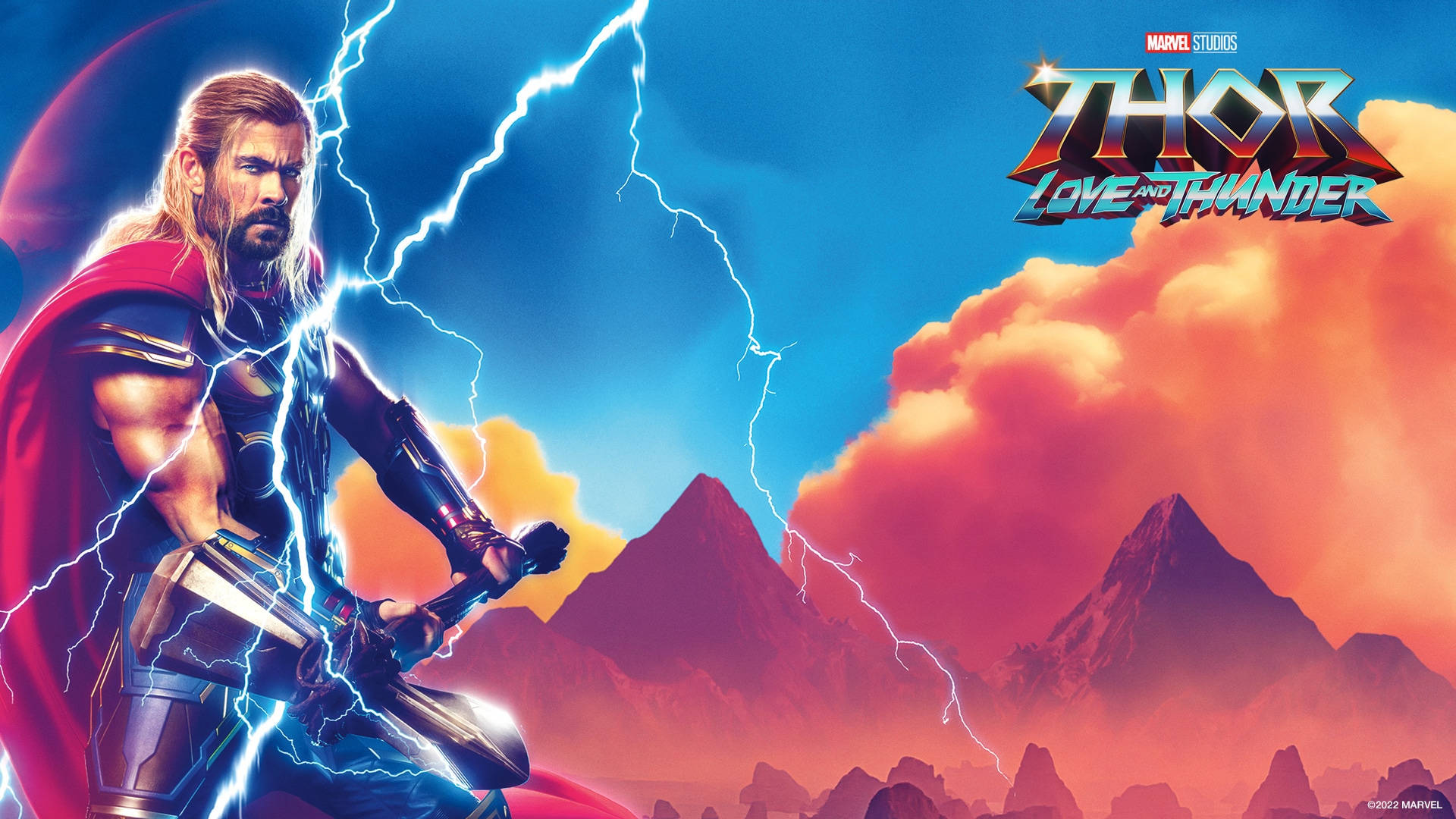 Thor سپر ہیرو مووی ڈیجیٹل پوسٹر وال پیپر