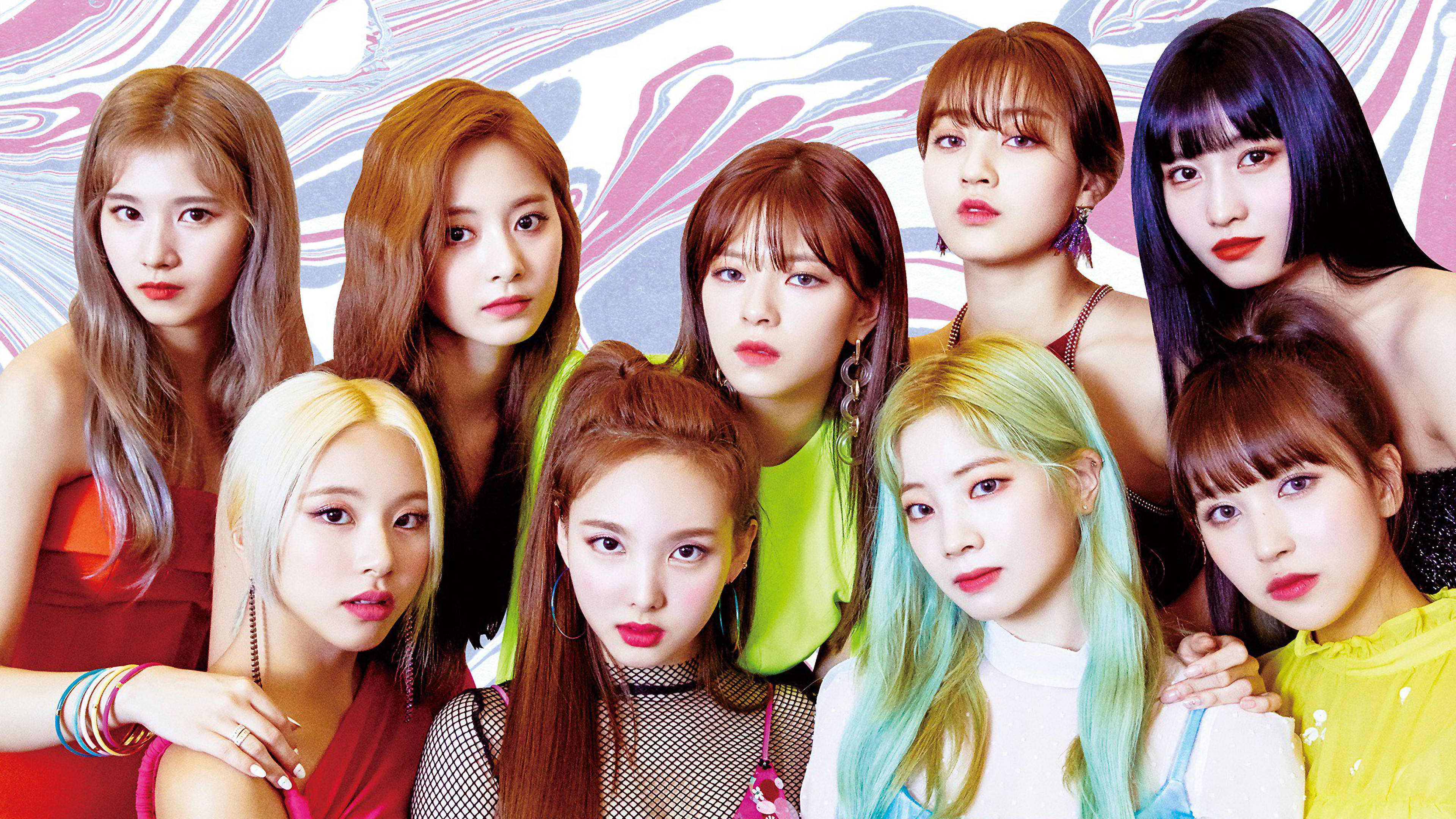Twice 4K تجریدی پس منظر میں وال پیپر