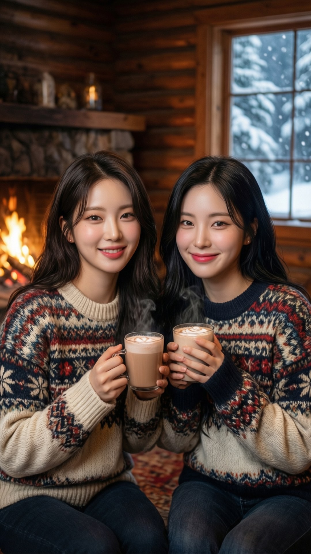 آرام دہ موسم سرما TWICE وال پیپر