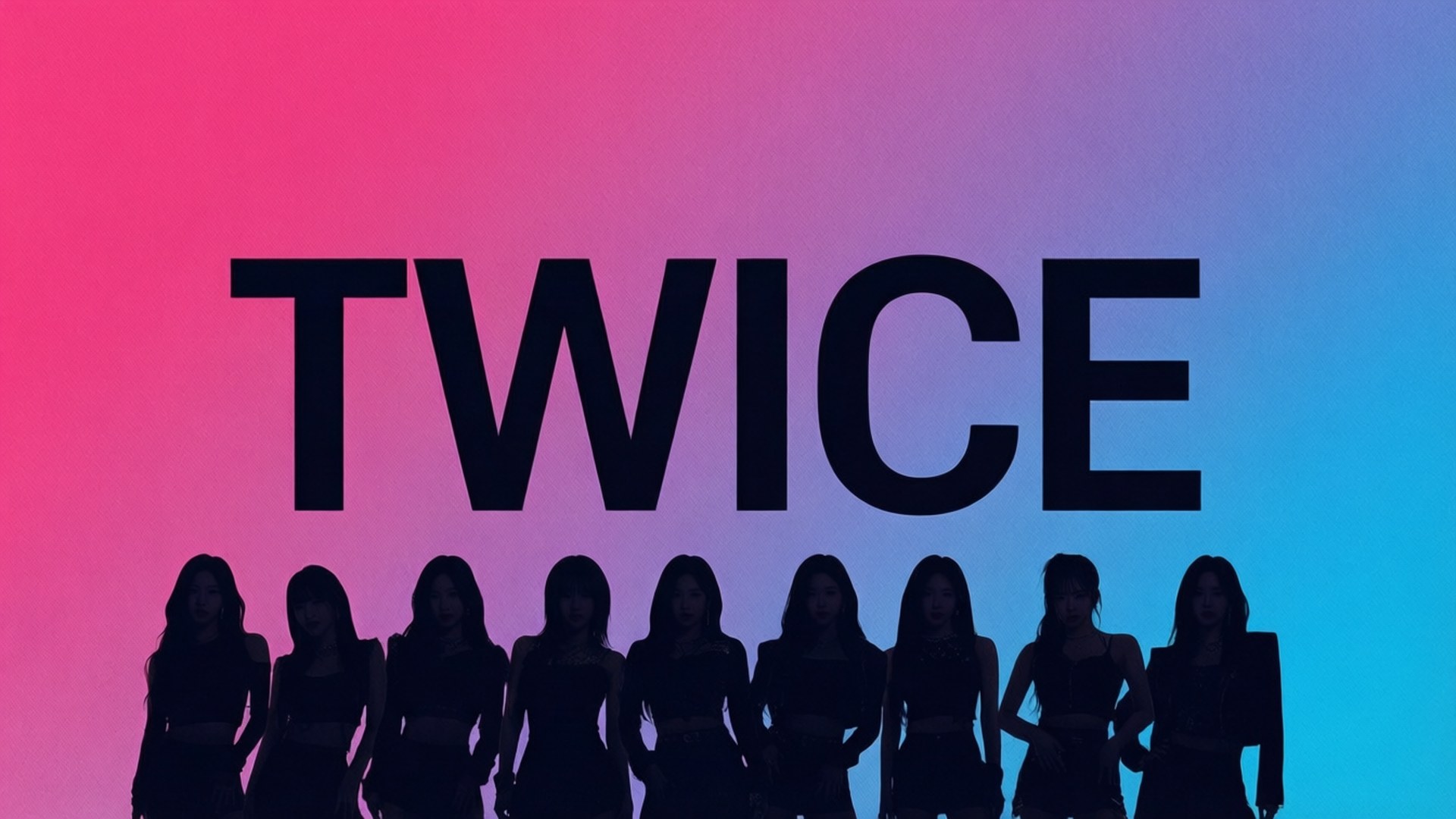 بہادر ٹائپوگرافک TWICE وال پیپر