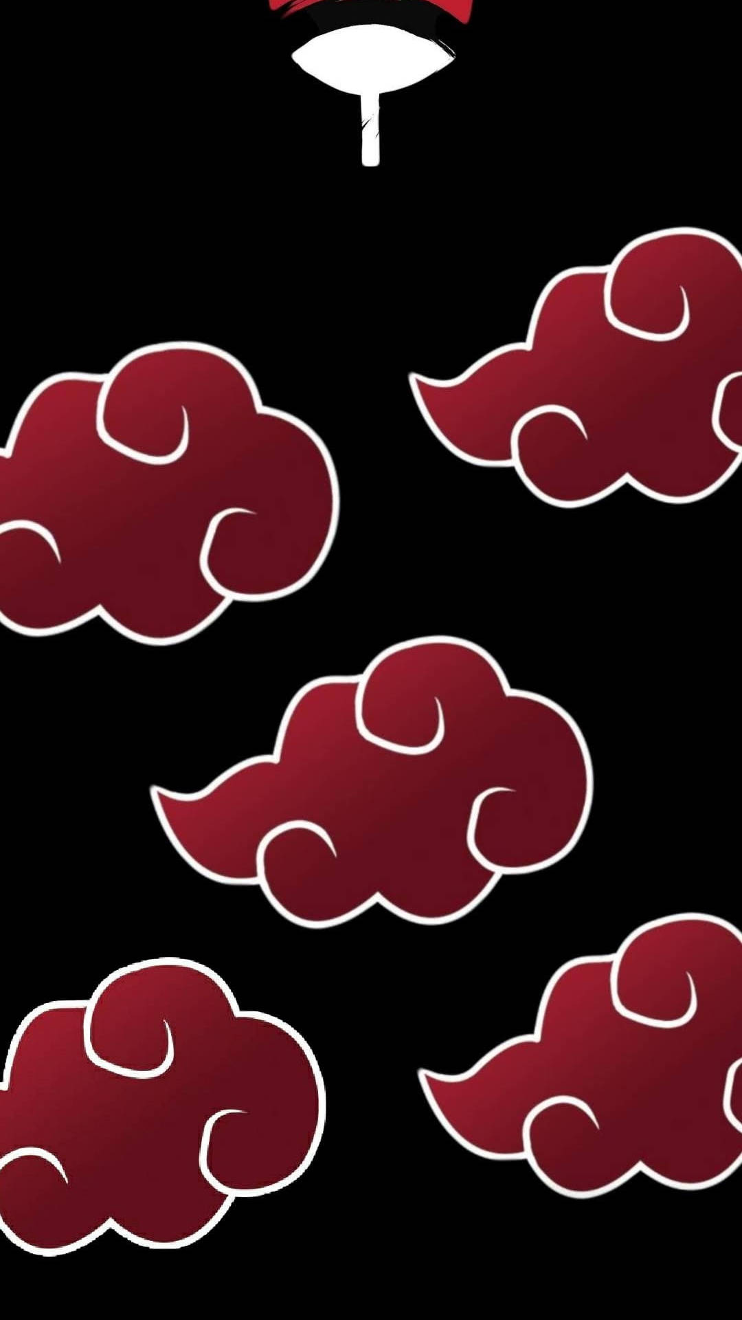 Uchiha علامت اکاتسوکی کلاؤڈ آئی فون وال پیپر