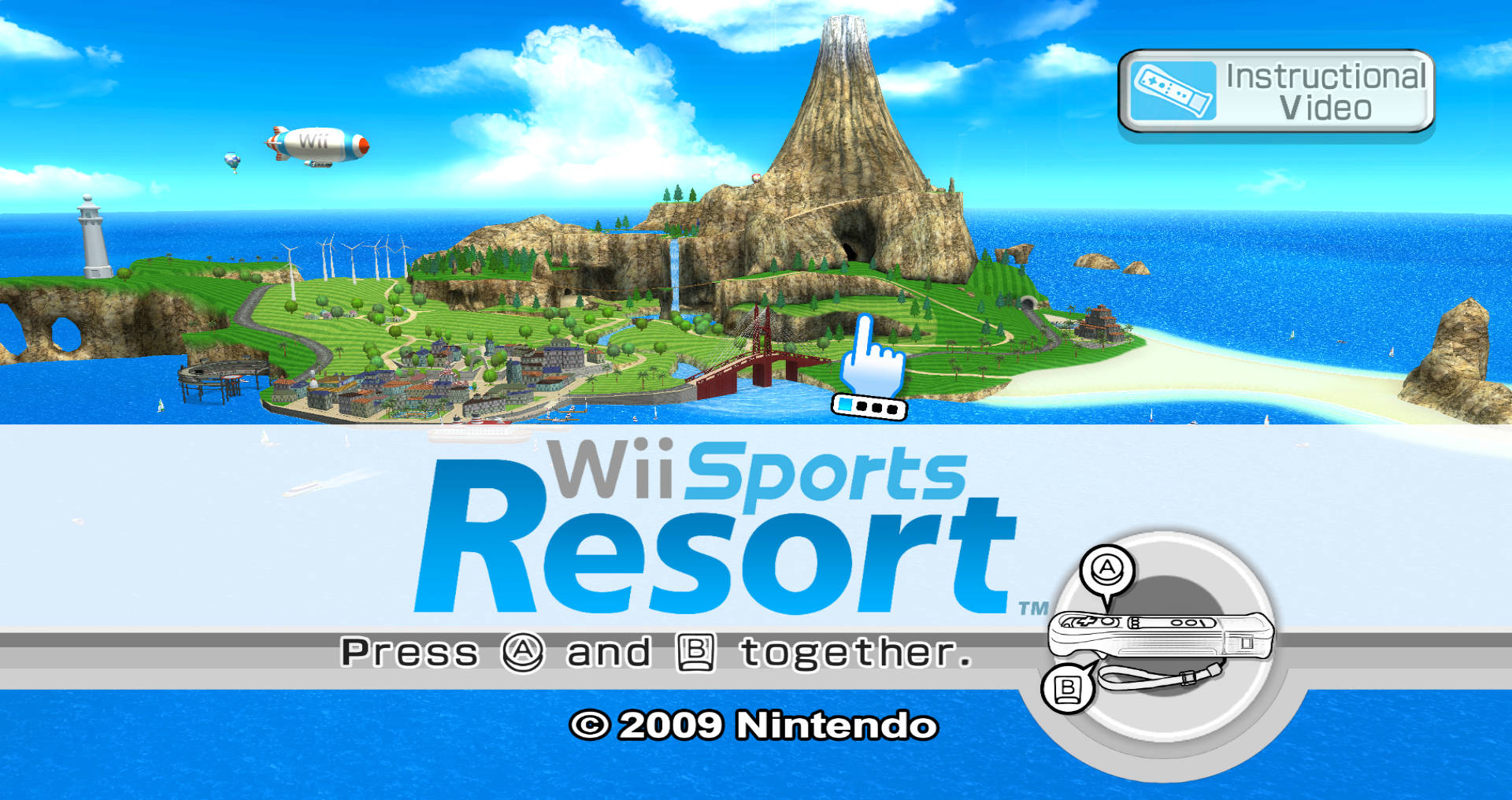 Wii Sports Resort گیم کا تعارف وال پیپر