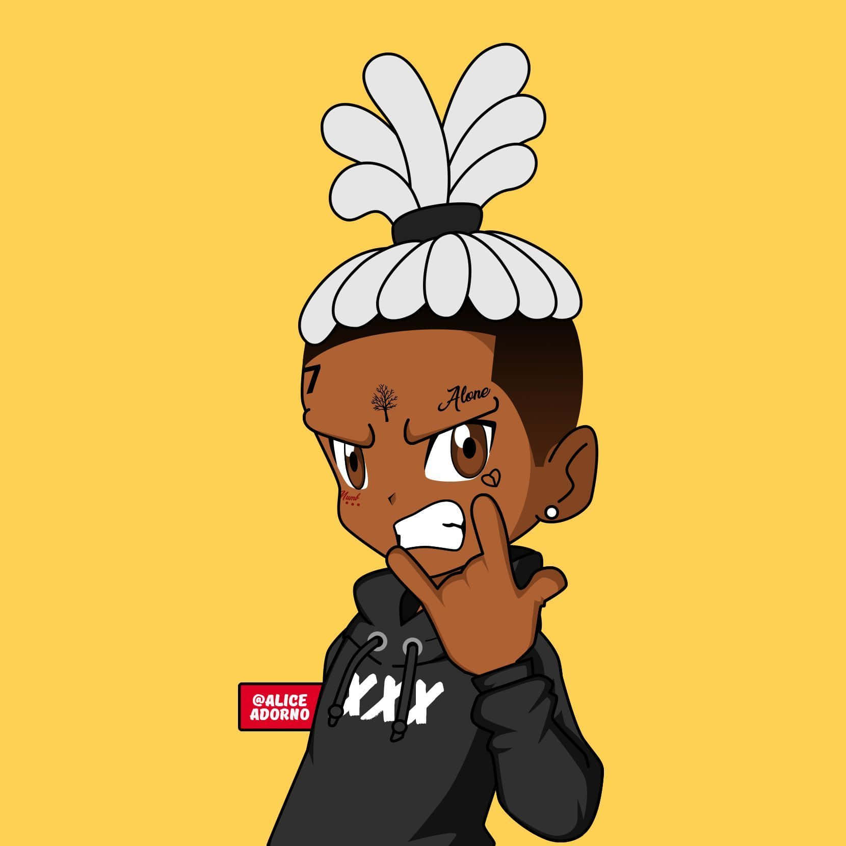 XXXTentacion کارٹون ریپرز راک آن وال پیپر