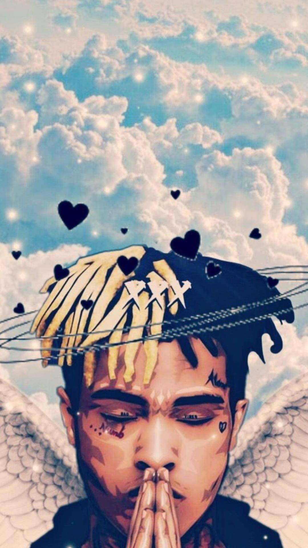 Xxxtentacion anime فرشتے کے پر وال پیپر