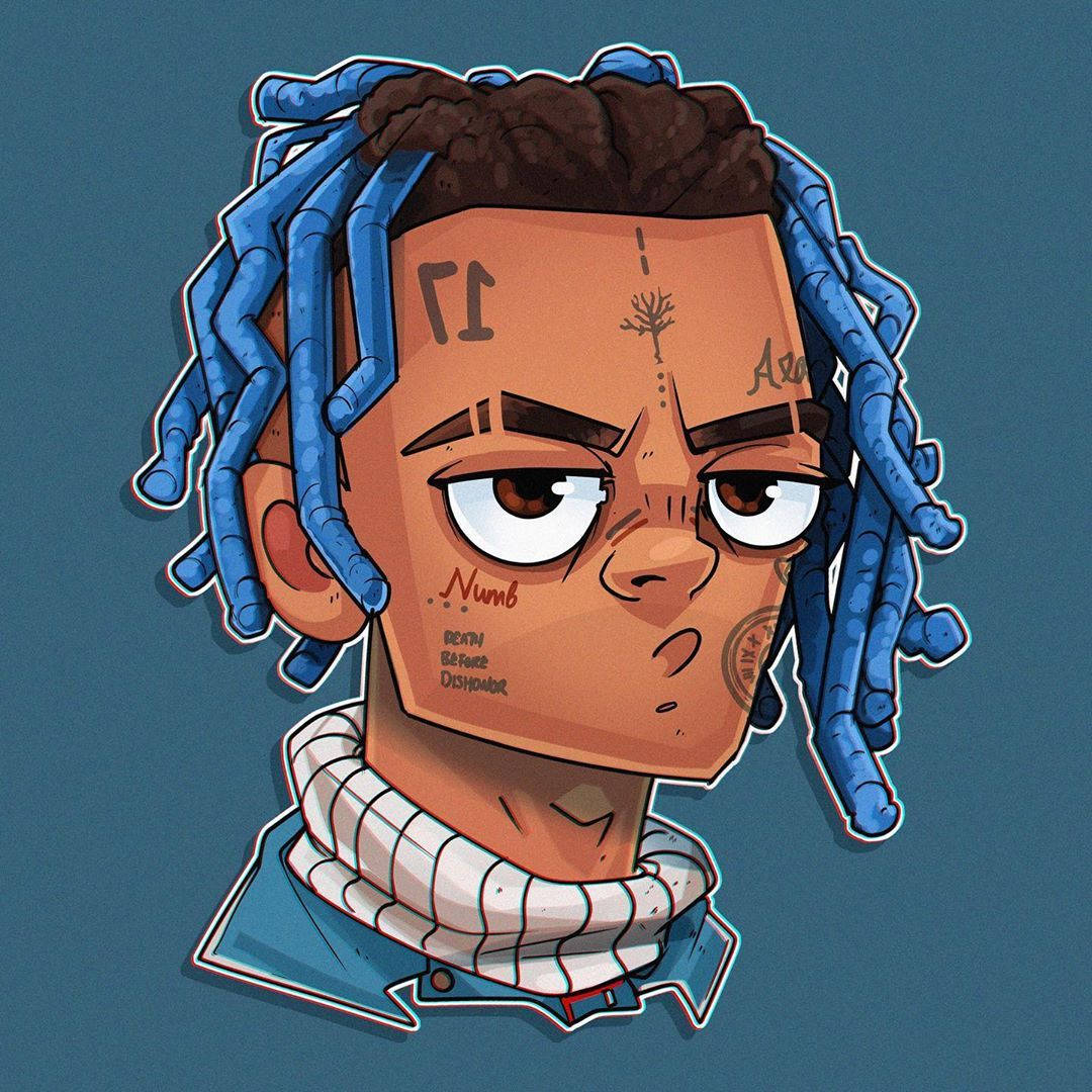 Xxxtentacion Anime ڈیجیٹل ٹیٹوز وال پیپر