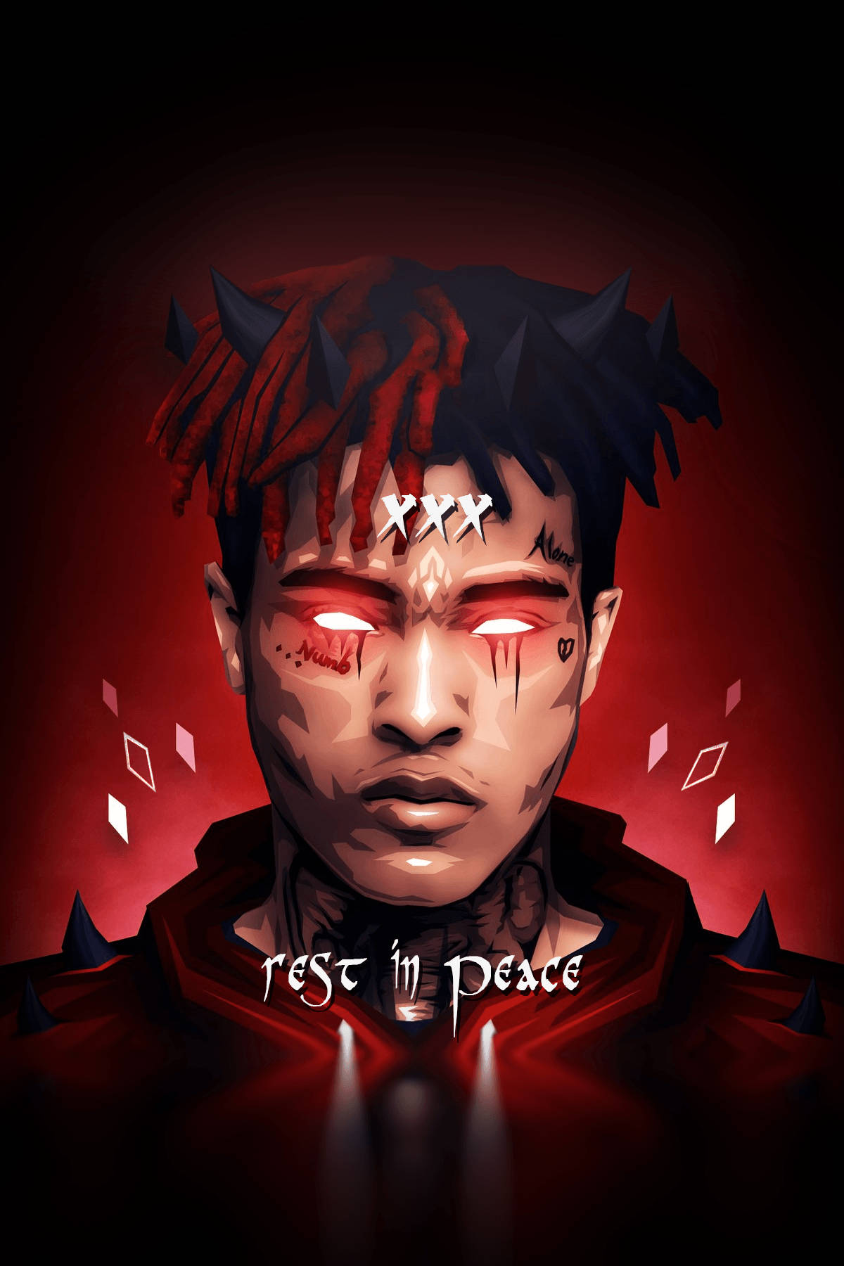 Xxxtentacion anime ریپر سینگ کے ساتھ وال پیپر
