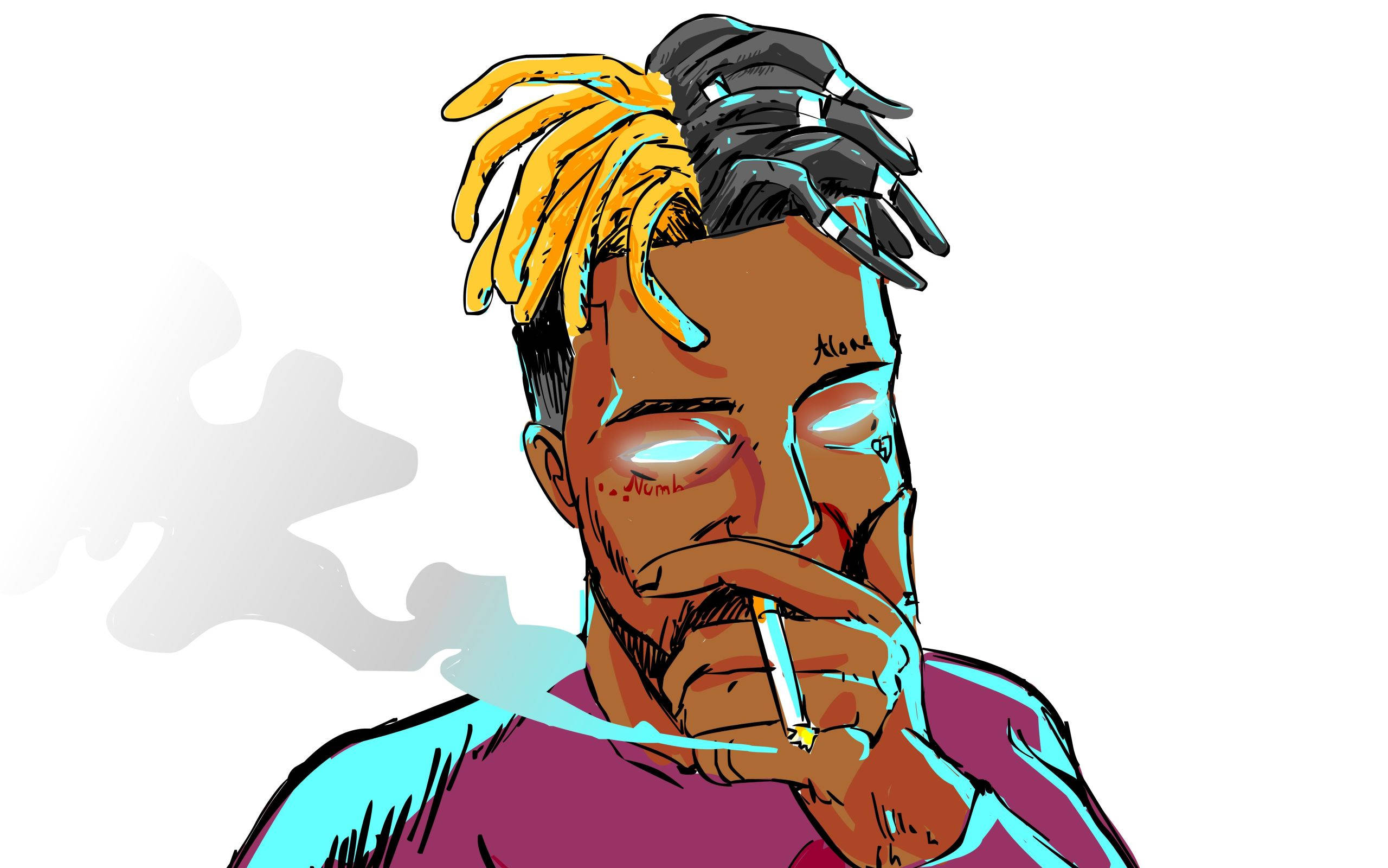 Xxxtentacion اینیمی سگریٹ وال پیپر