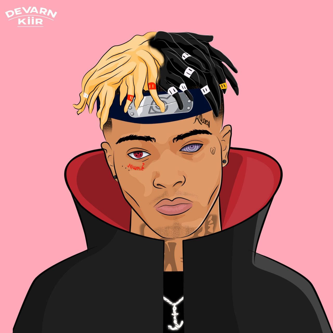 Xxxtentacion اینیمی اکاٹسوکی چوغہ وال پیپر