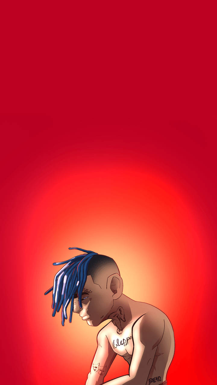 Xxxtentacion اینیمے شرٹ لیس وال پیپر