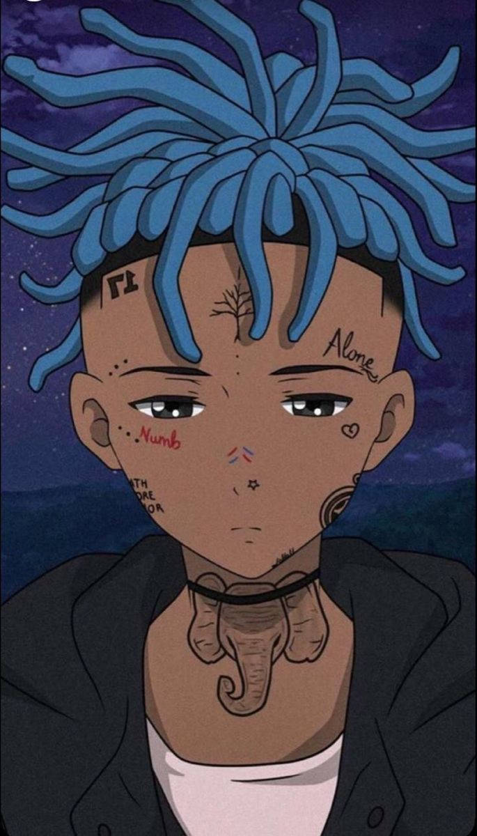 Xxxtentacion اینیمے ٹیٹو والا ریپر وال پیپر