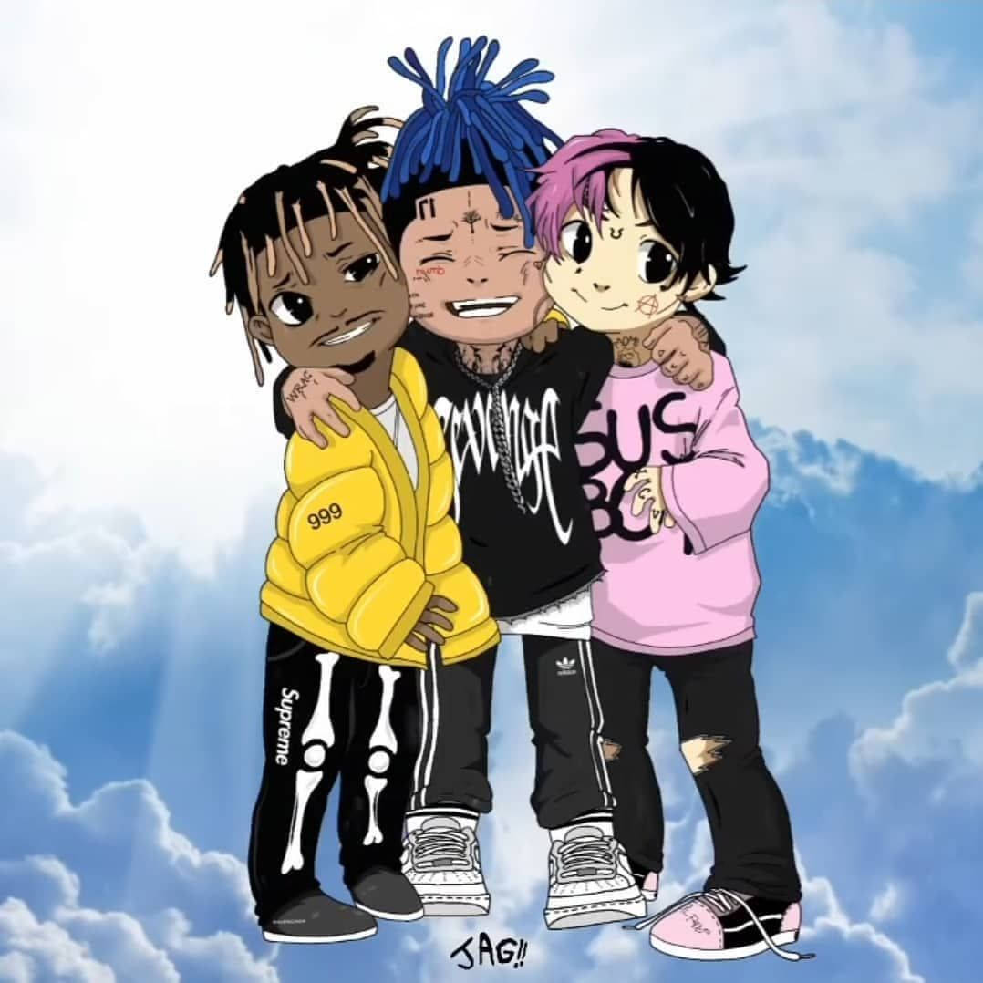 Xxxtentacion اینیم اور دوست وال پیپر