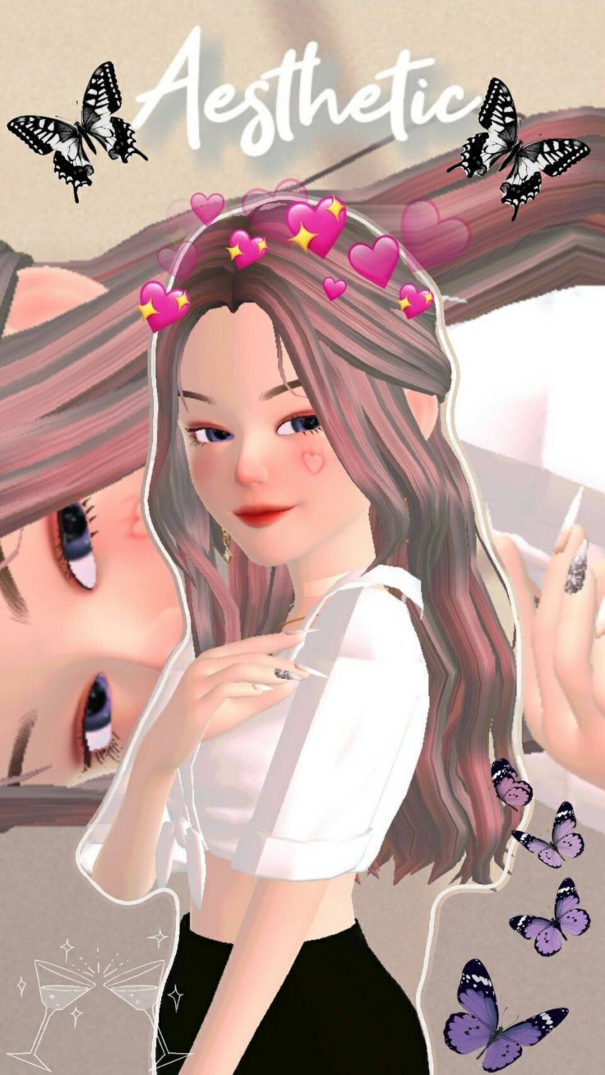 Zepeto جمالیاتی لڑکی وال پیپر