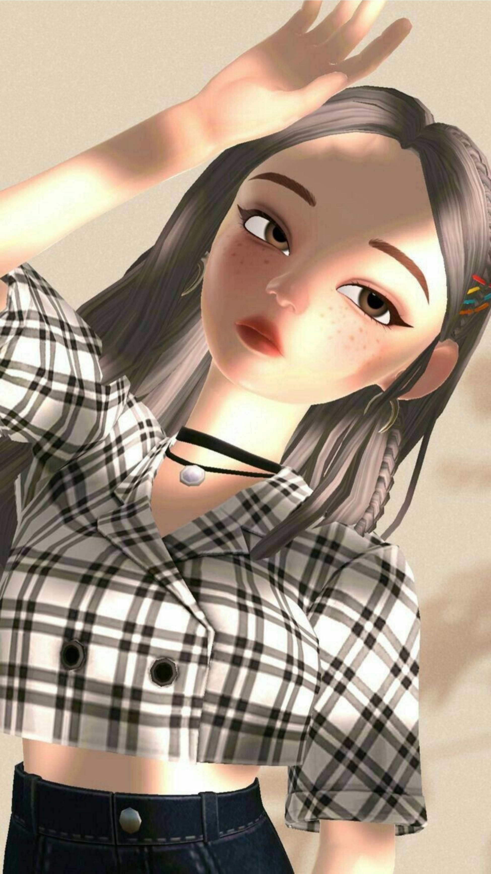 Zepeto جمالیاتی سایہ دار لڑکی وال پیپر