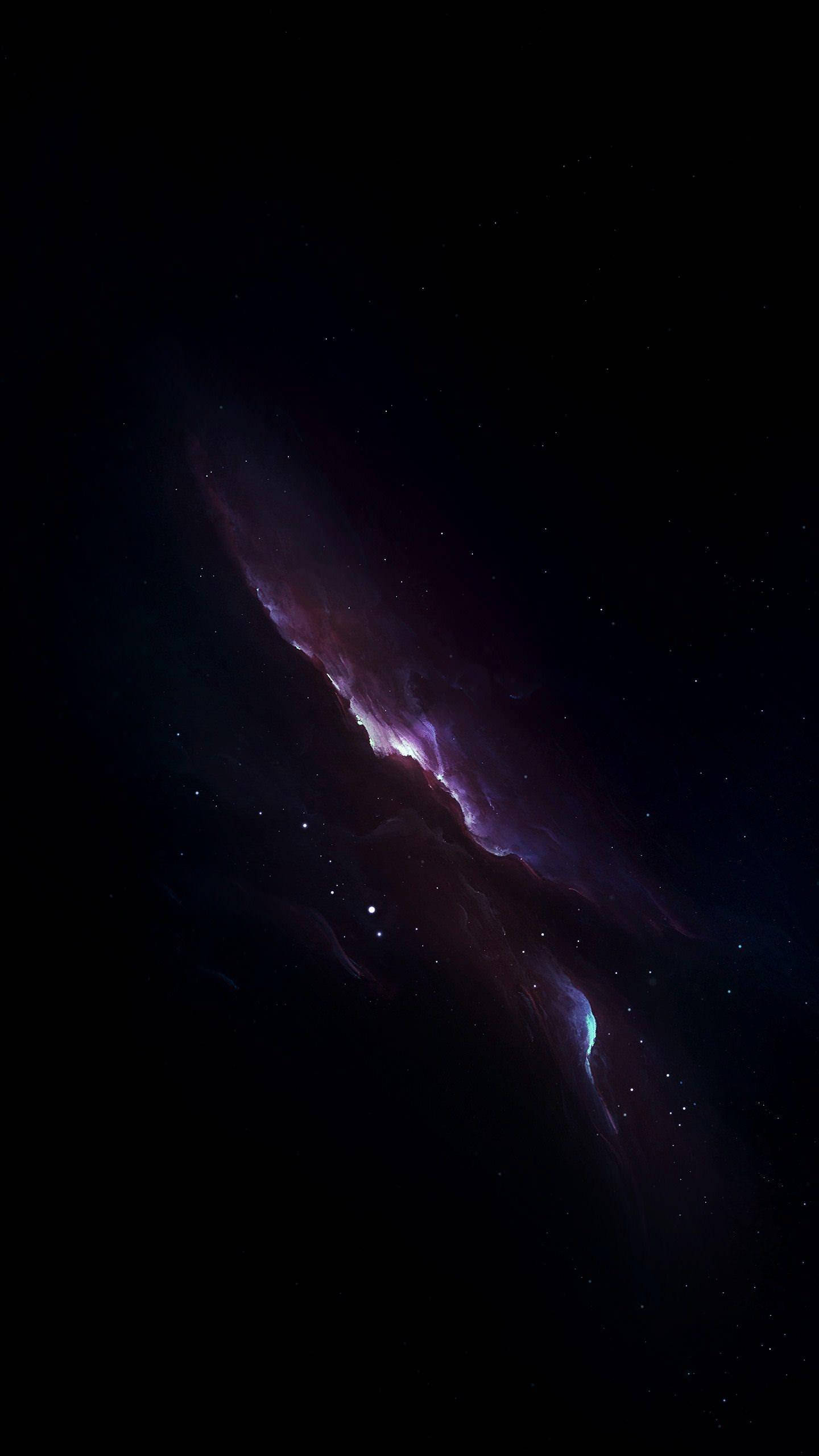 آئی فون XS Max OLED جامنی نیبولا وال پیپر