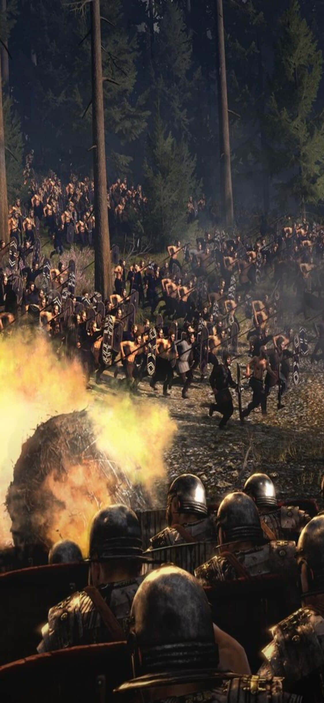 اپنے آئی فون XS پر Total War: Rome II کے جوش و خروش کا تجربہ کریں وال پیپر