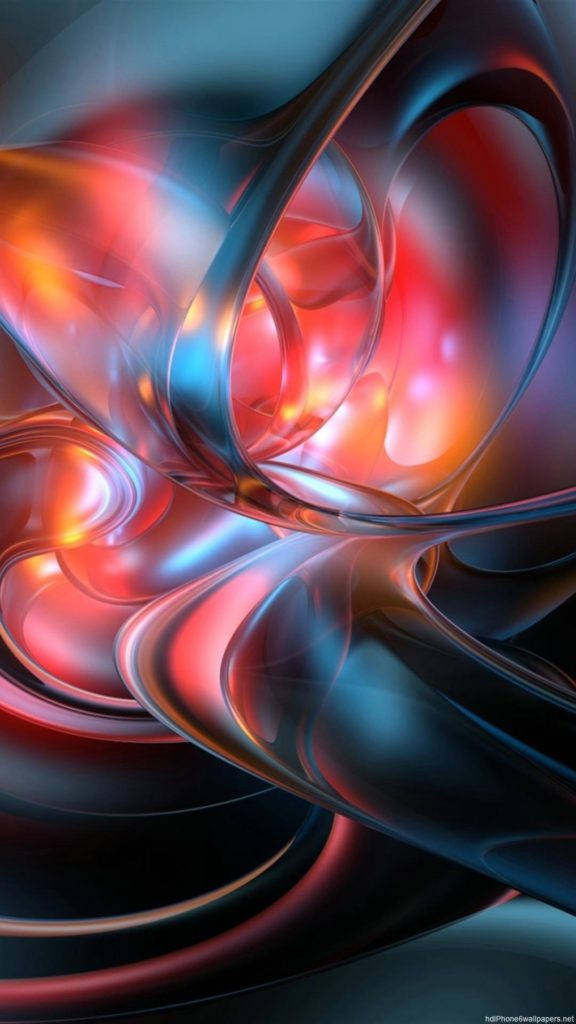 ایبسٹریکٹ آئی فون سرخ اور سیاہ وال پیپر