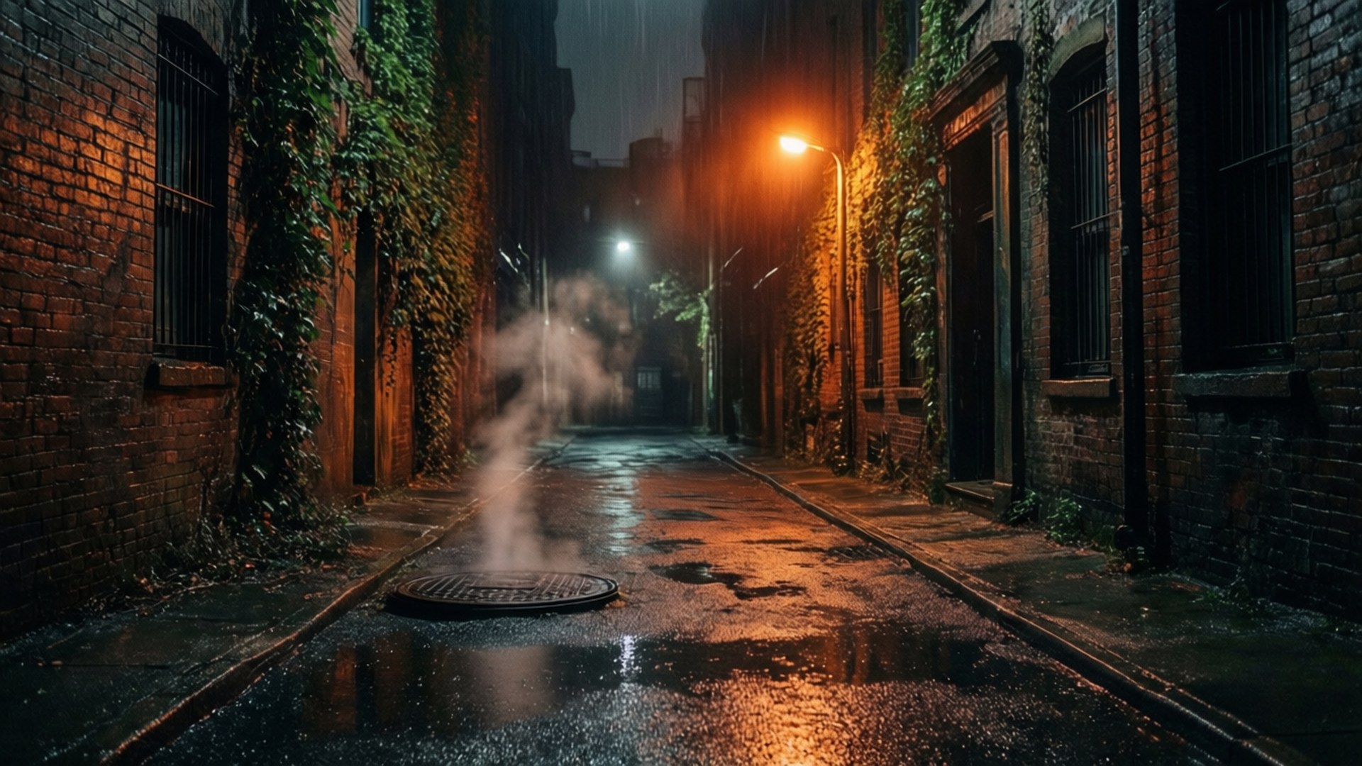 بارش کی گلی کا نوئر وال پیپر
