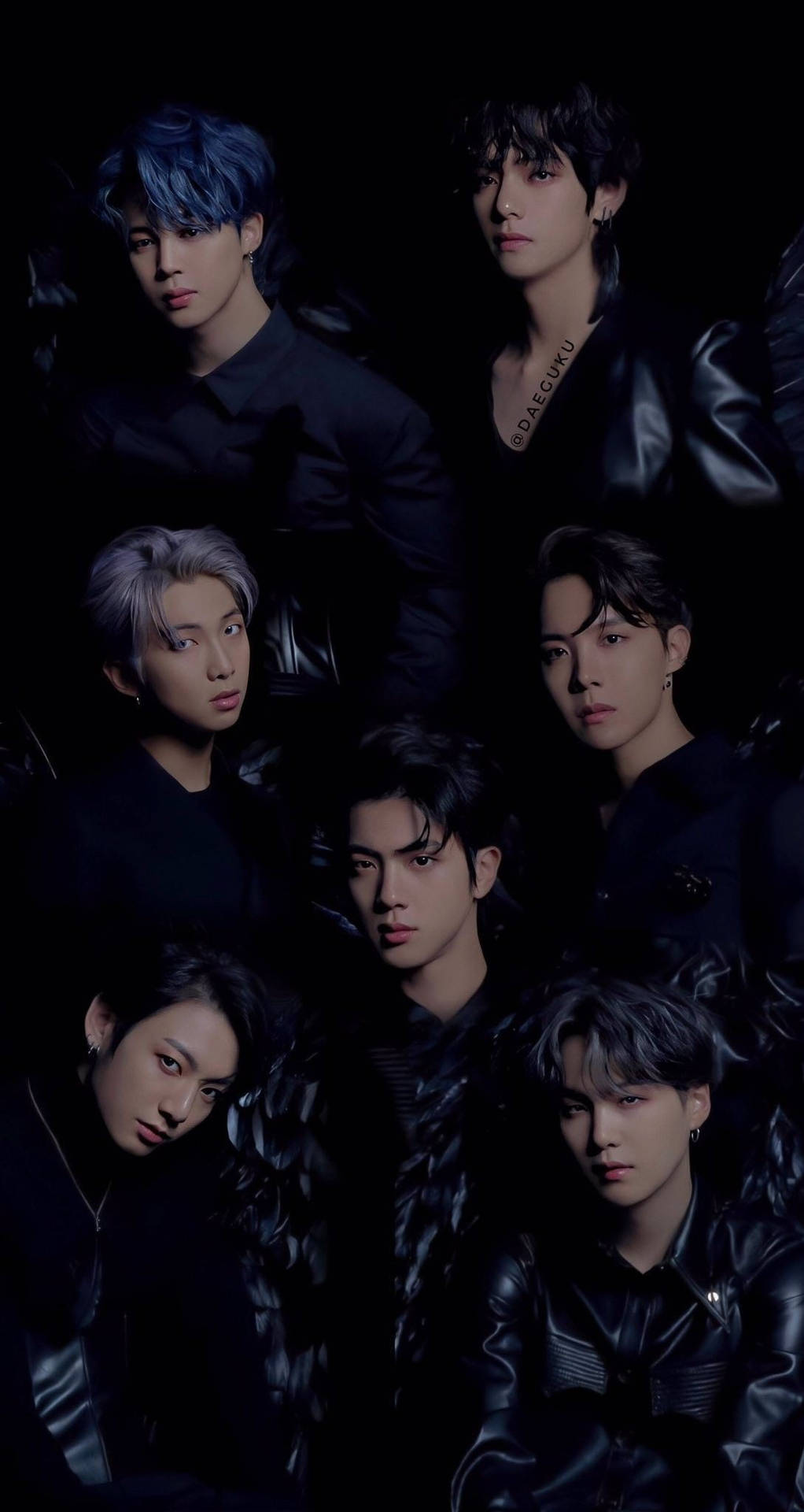 بلیک سوان بی ٹی ایس بلیک ایستھیٹک — Bts گروپ فوٹو GIF وال پیپر