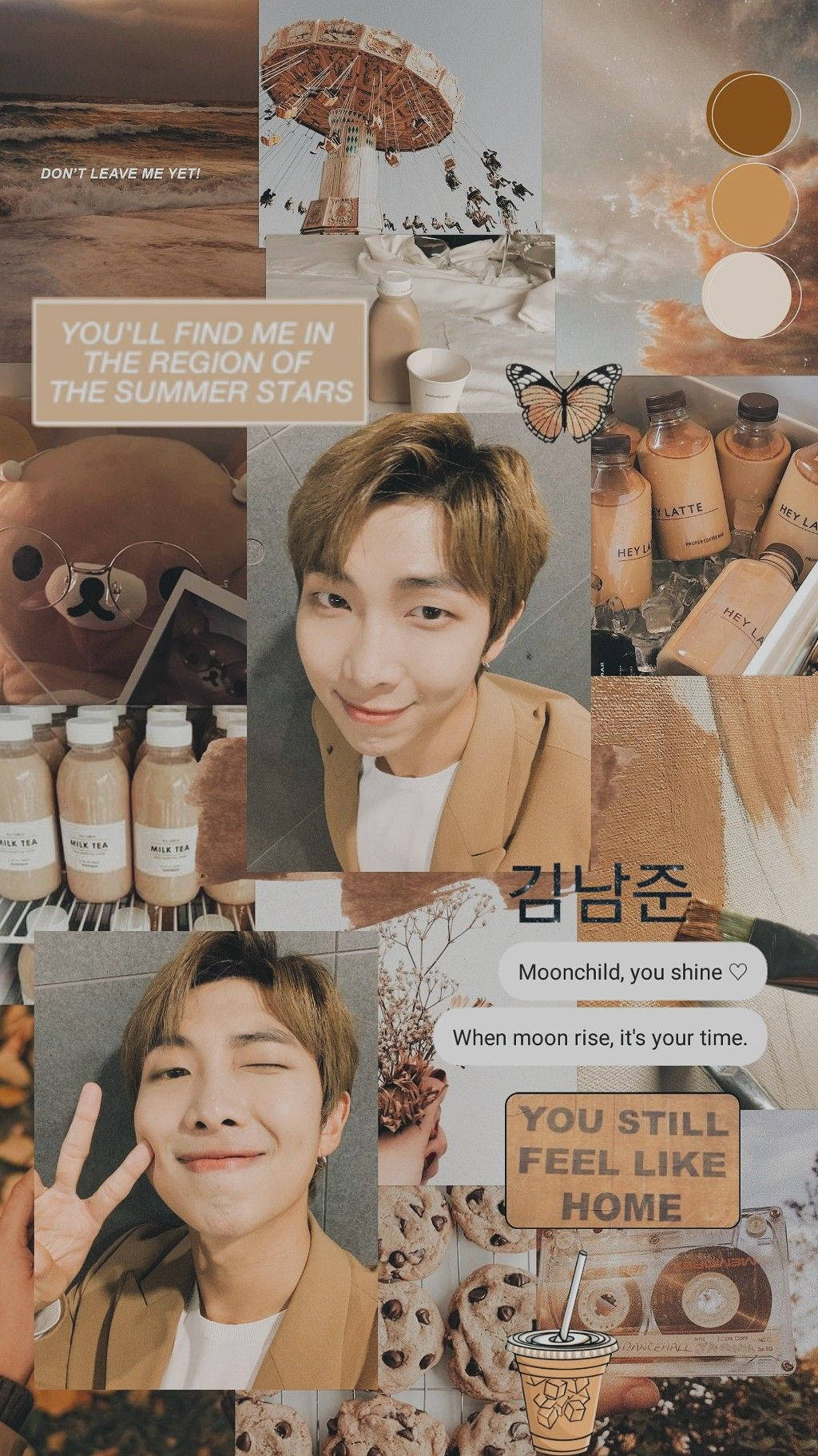 بیج ایستھیٹک BTS RM وال پیپر