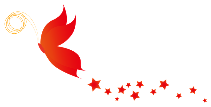 تجریدی تتلی اور ستارے وال پیپر