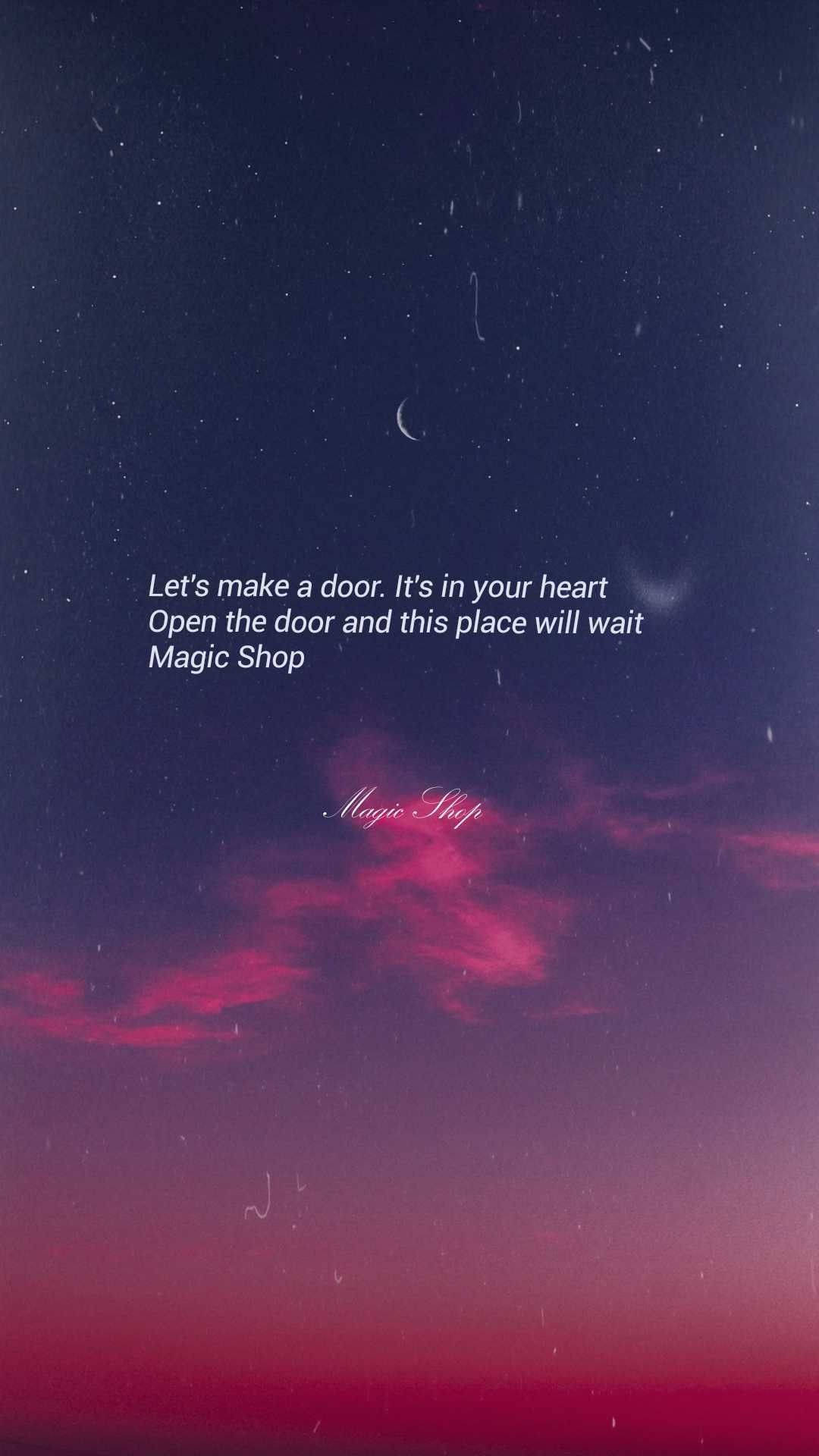 جمالیاتی Bts Magic Shop Lyrics وال پیپر