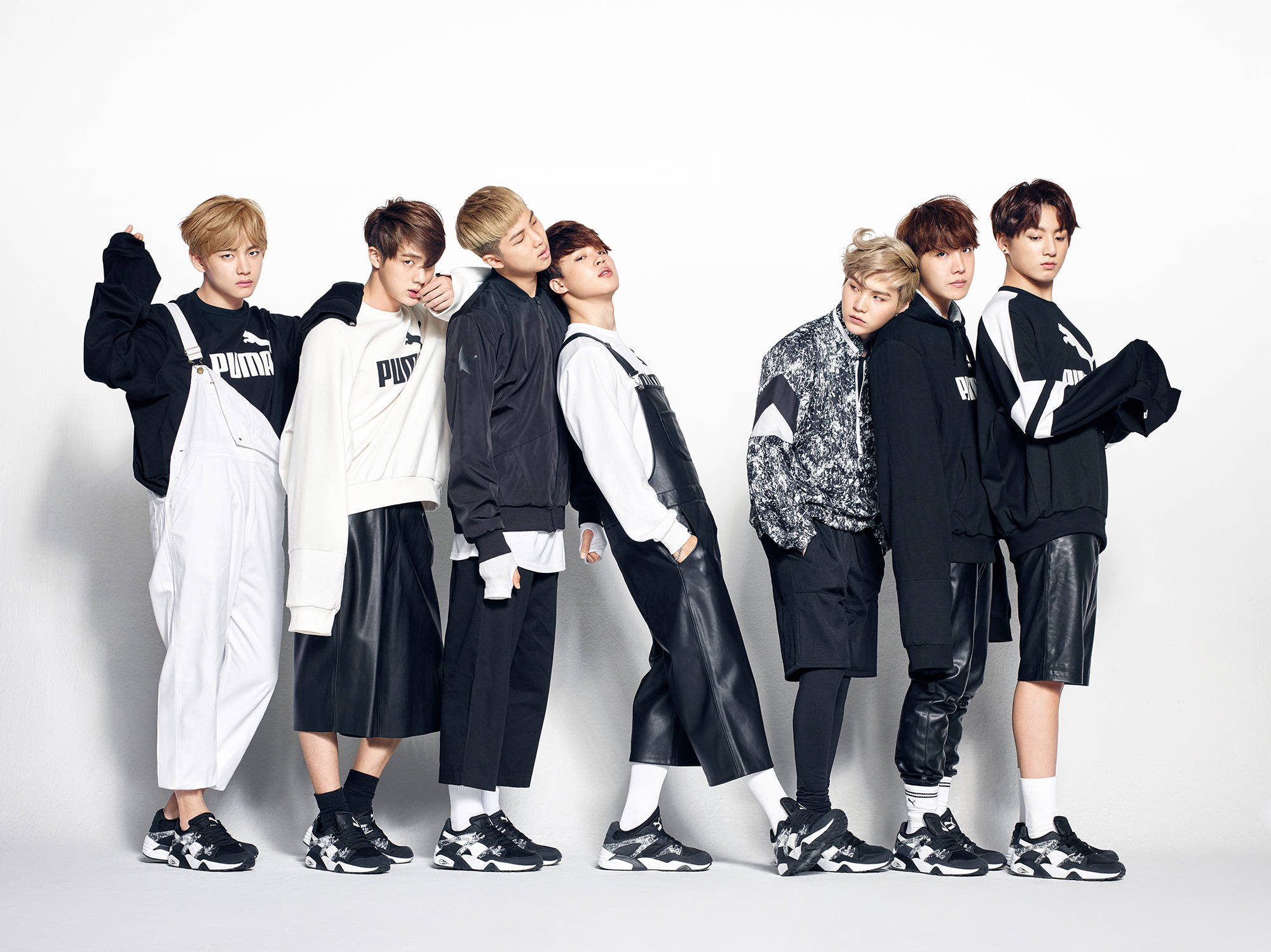 جمالیاتی Bts Puma فوٹو شوٹ وال پیپر