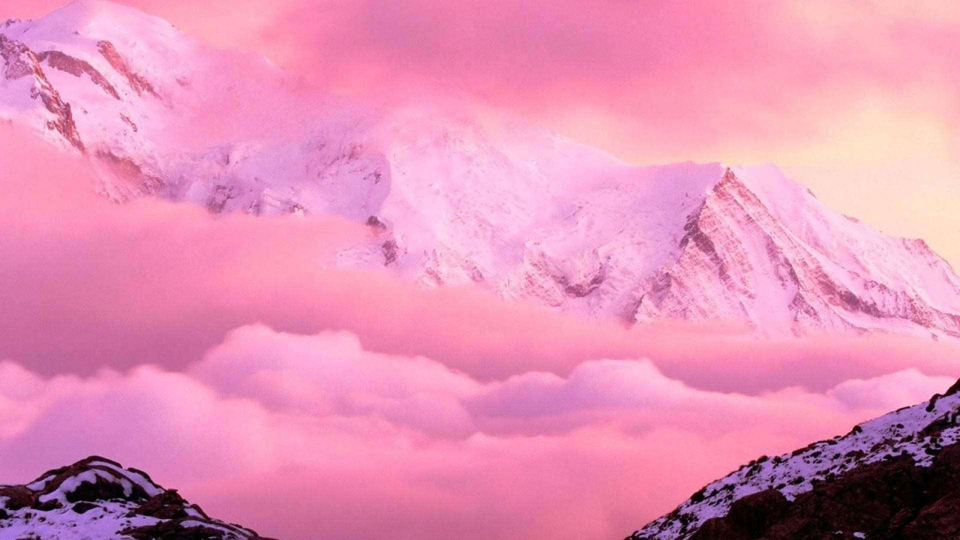جمالیاتی گلابی پہاڑ وال پیپر