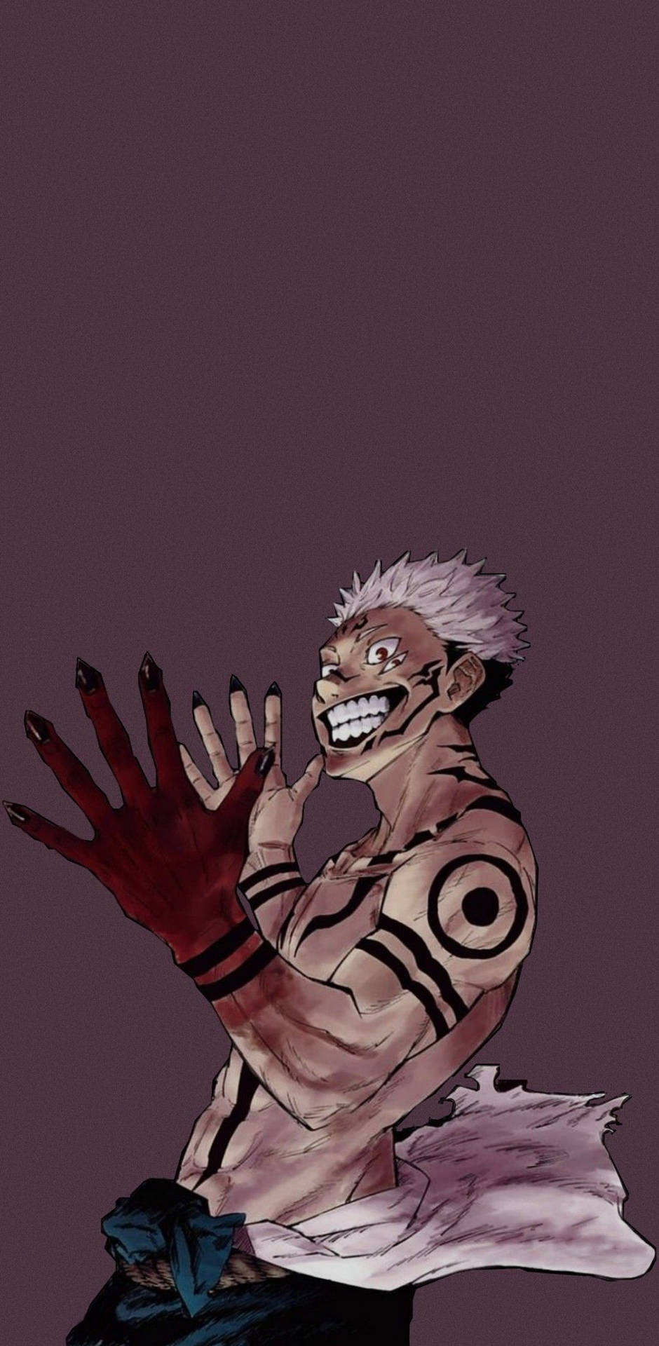 جوجوتسو کیسن anime وال پیپر میں ہنستا ہوا ریومین سوکونا