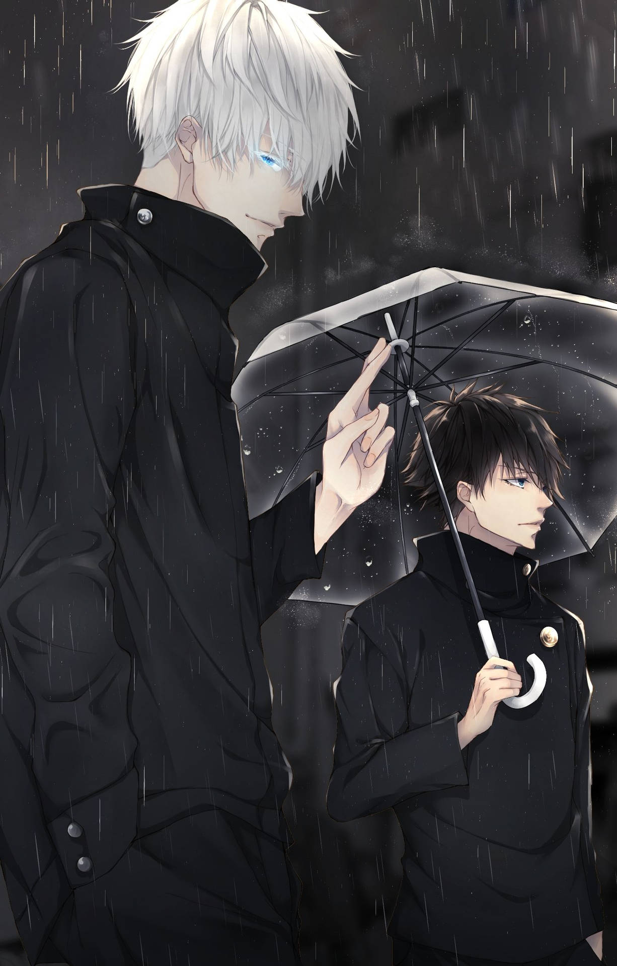 ڈارک گو جو اور میگومی جوجوتسو کیسن anime وال پیپر