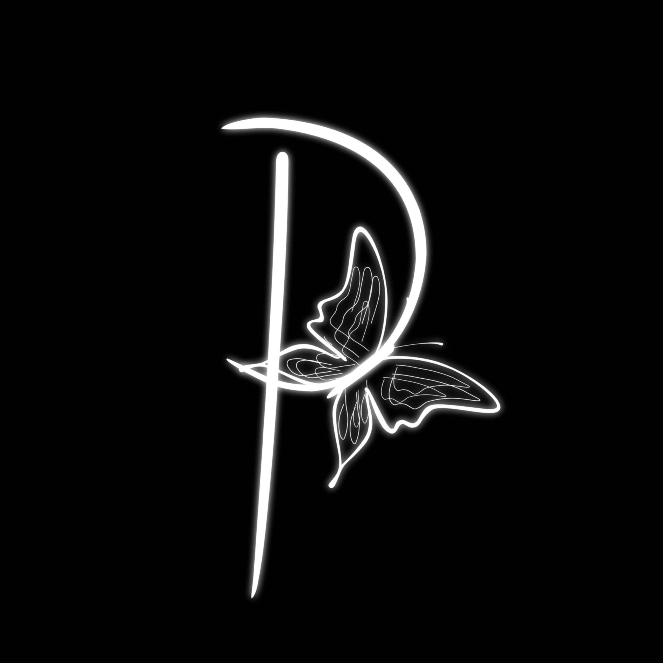 حرف P تتلی وال پیپر
