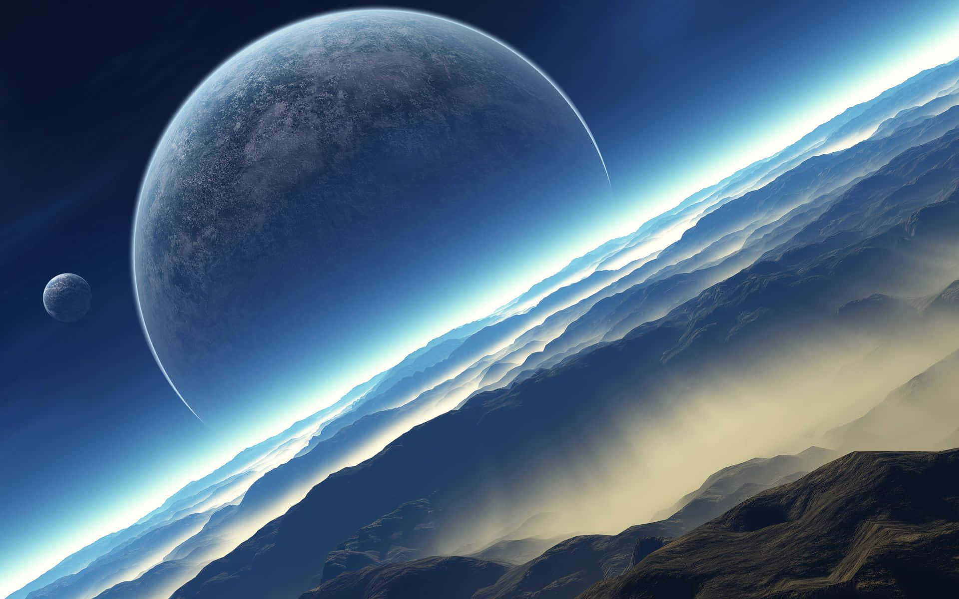 خلاء کی وسعت کا ایک منظر وال پیپر